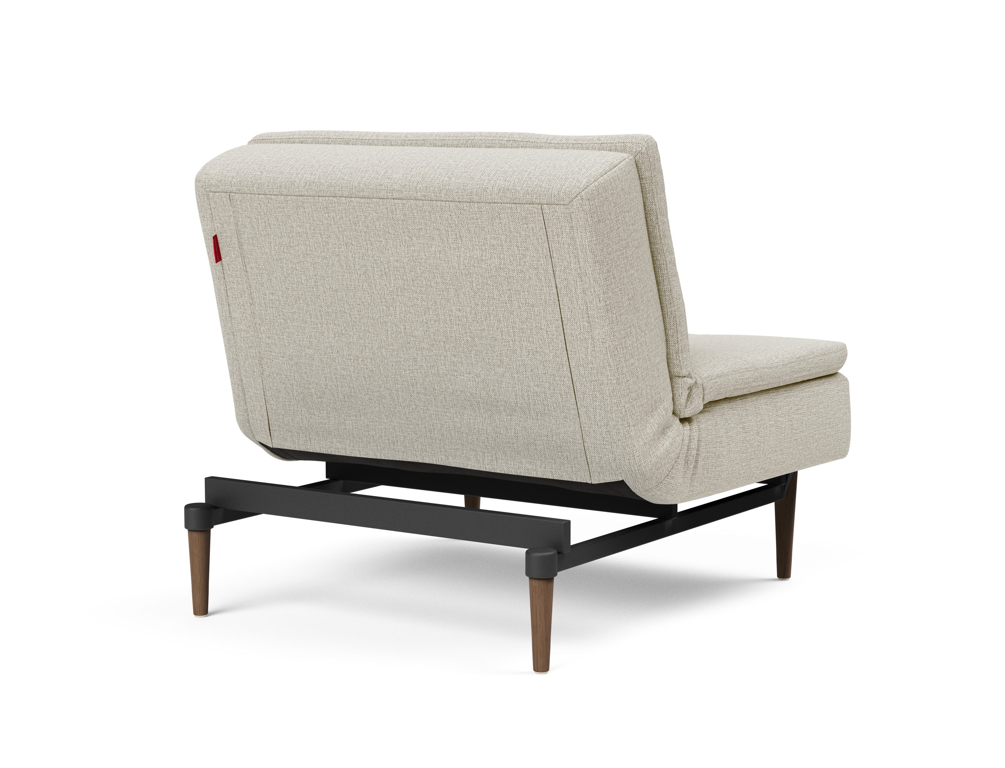Dublexo Deluxe Fabric Chair w/Dark Wood Styletto Legs