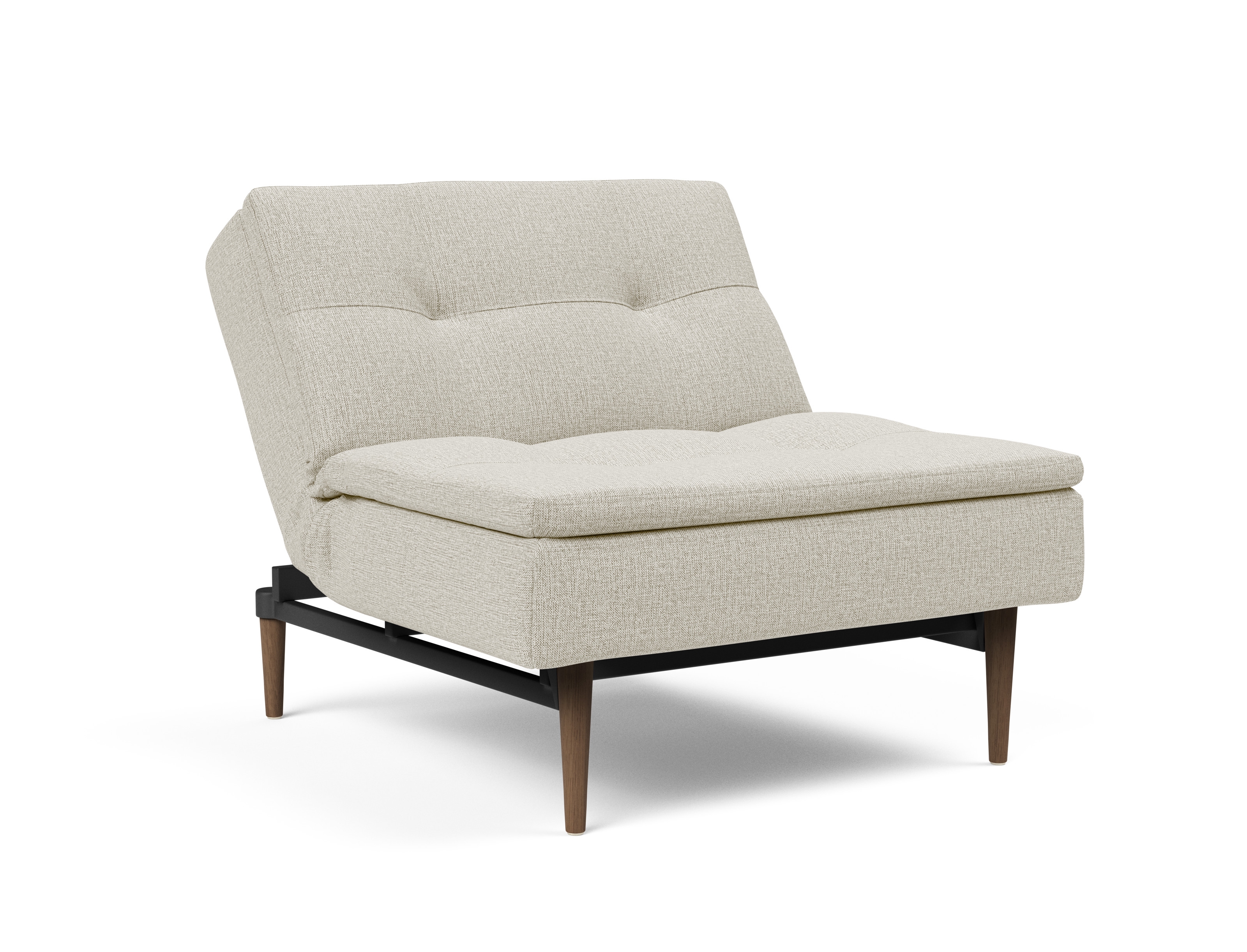Dublexo Deluxe Fabric Chair w/Dark Wood Styletto Legs