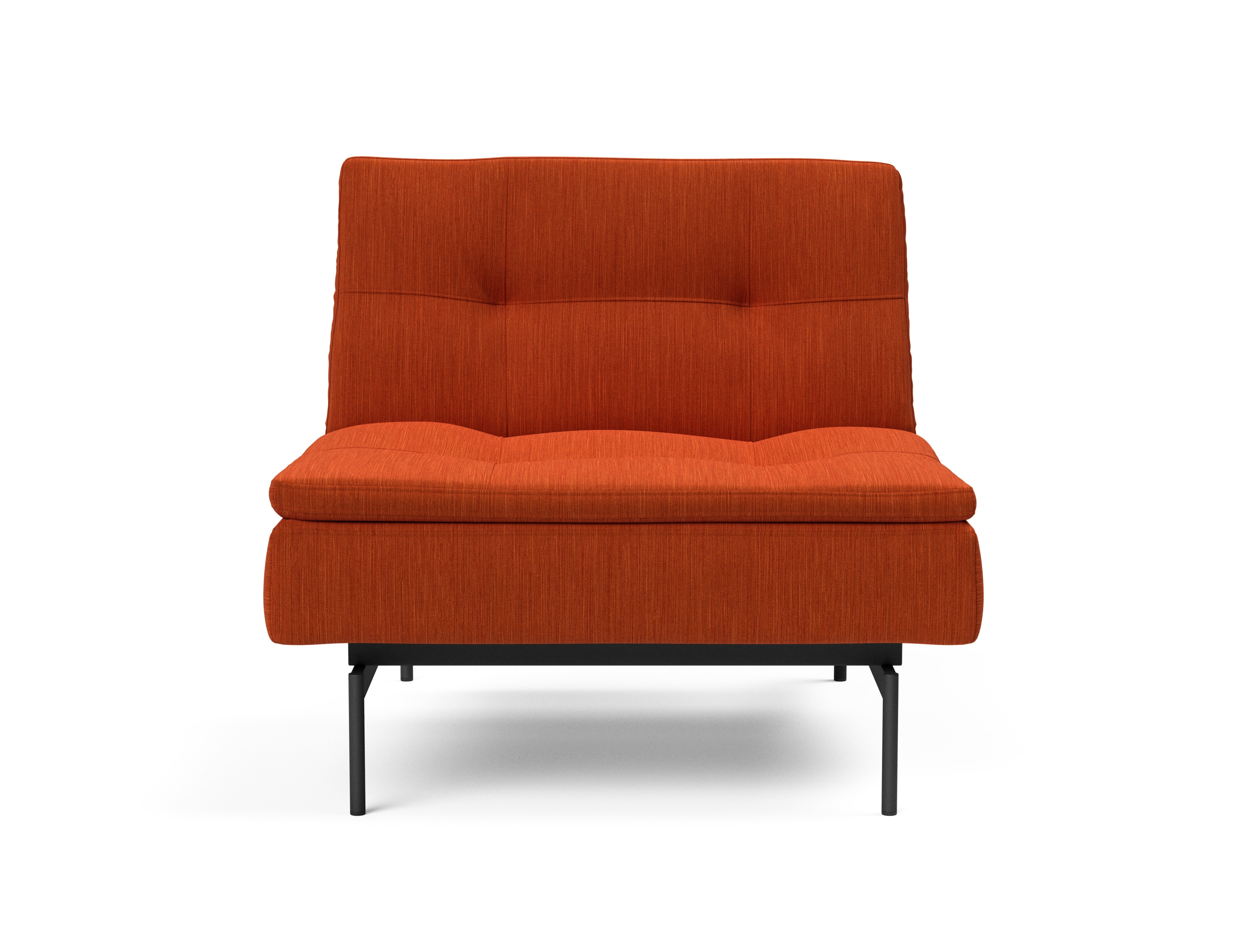 Dublexo Deluxe Fabric Chair w/Black Metal Pin Legs