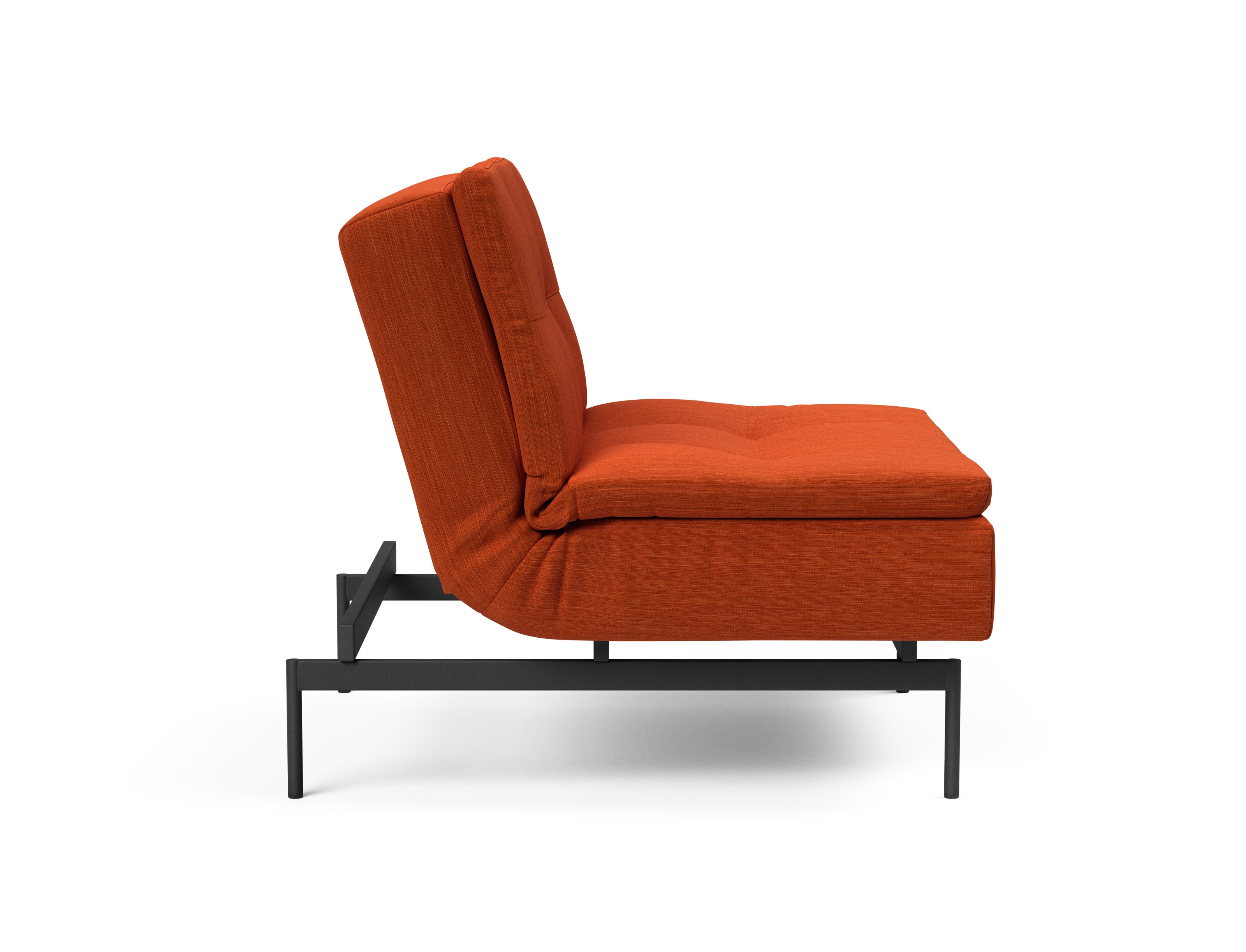Dublexo Deluxe Fabric Chair w/Black Metal Pin Legs