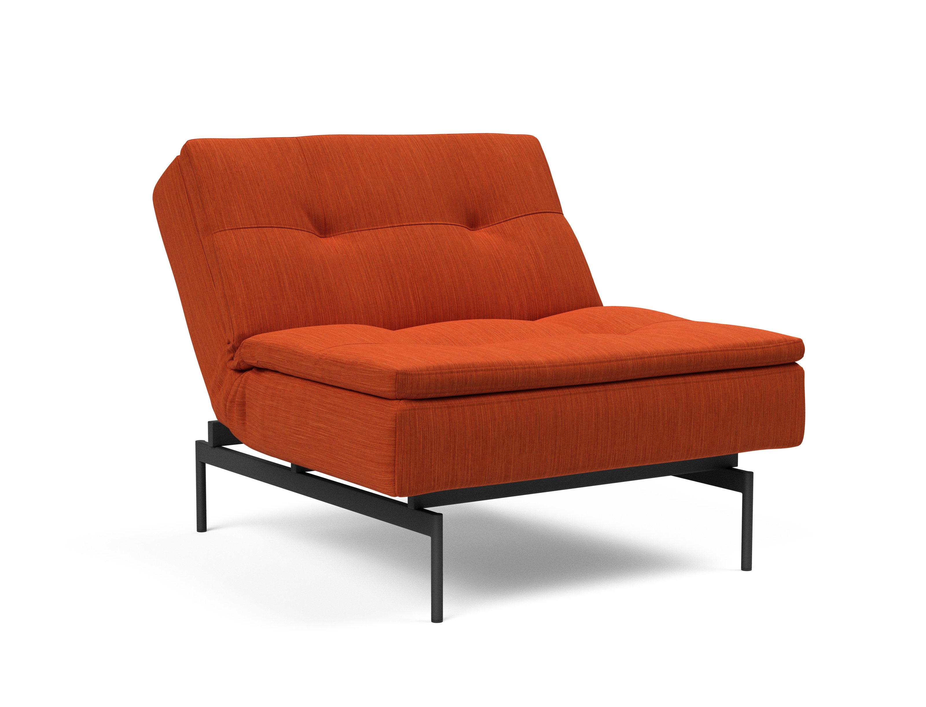 Dublexo Deluxe Fabric Chair w/Black Metal Pin Legs
