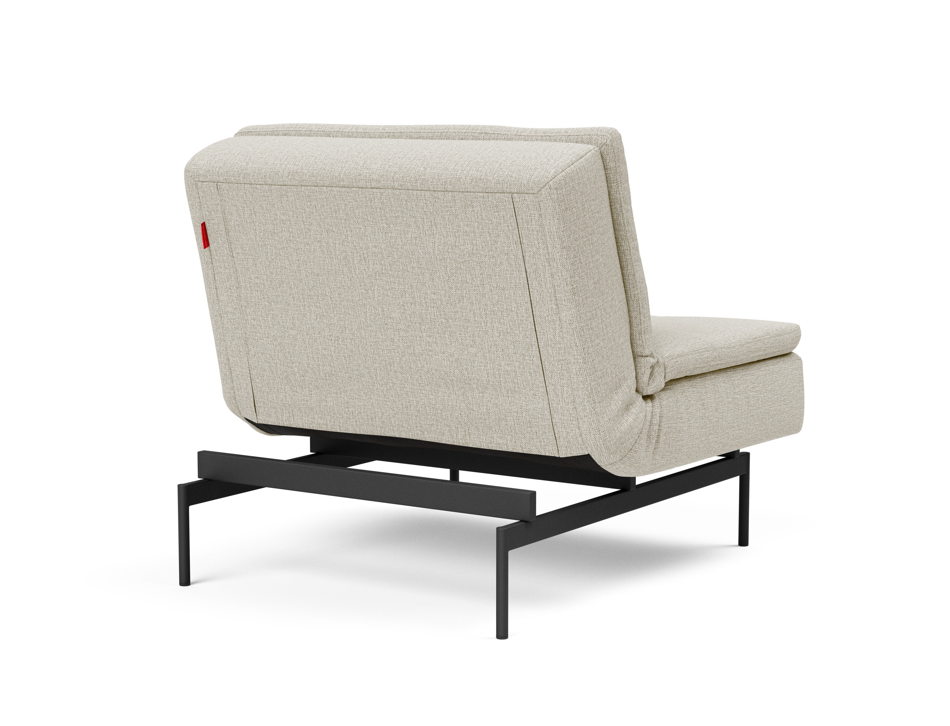 Dublexo Deluxe Fabric Chair w/Black Metal Pin Legs