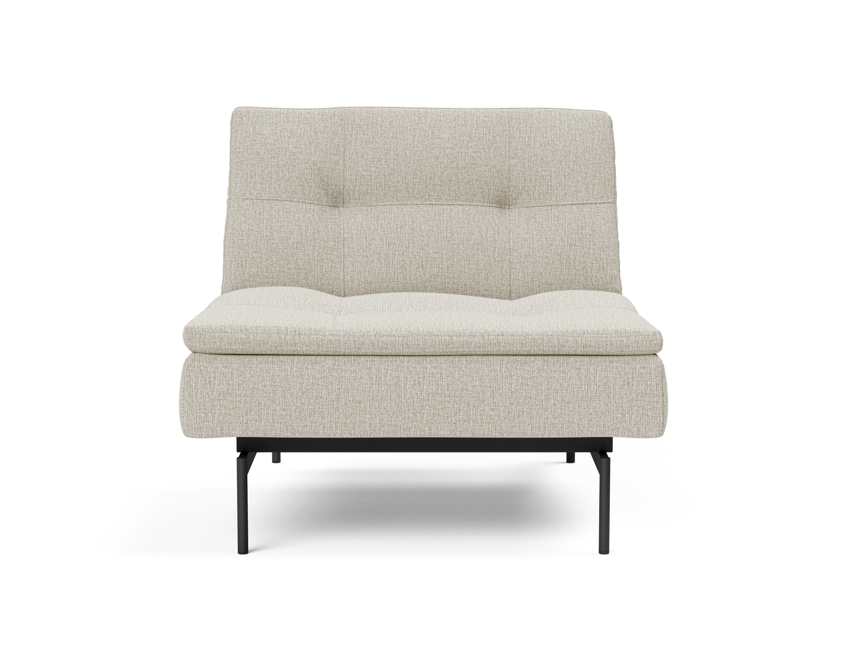 Dublexo Deluxe Fabric Chair w/Black Metal Pin Legs
