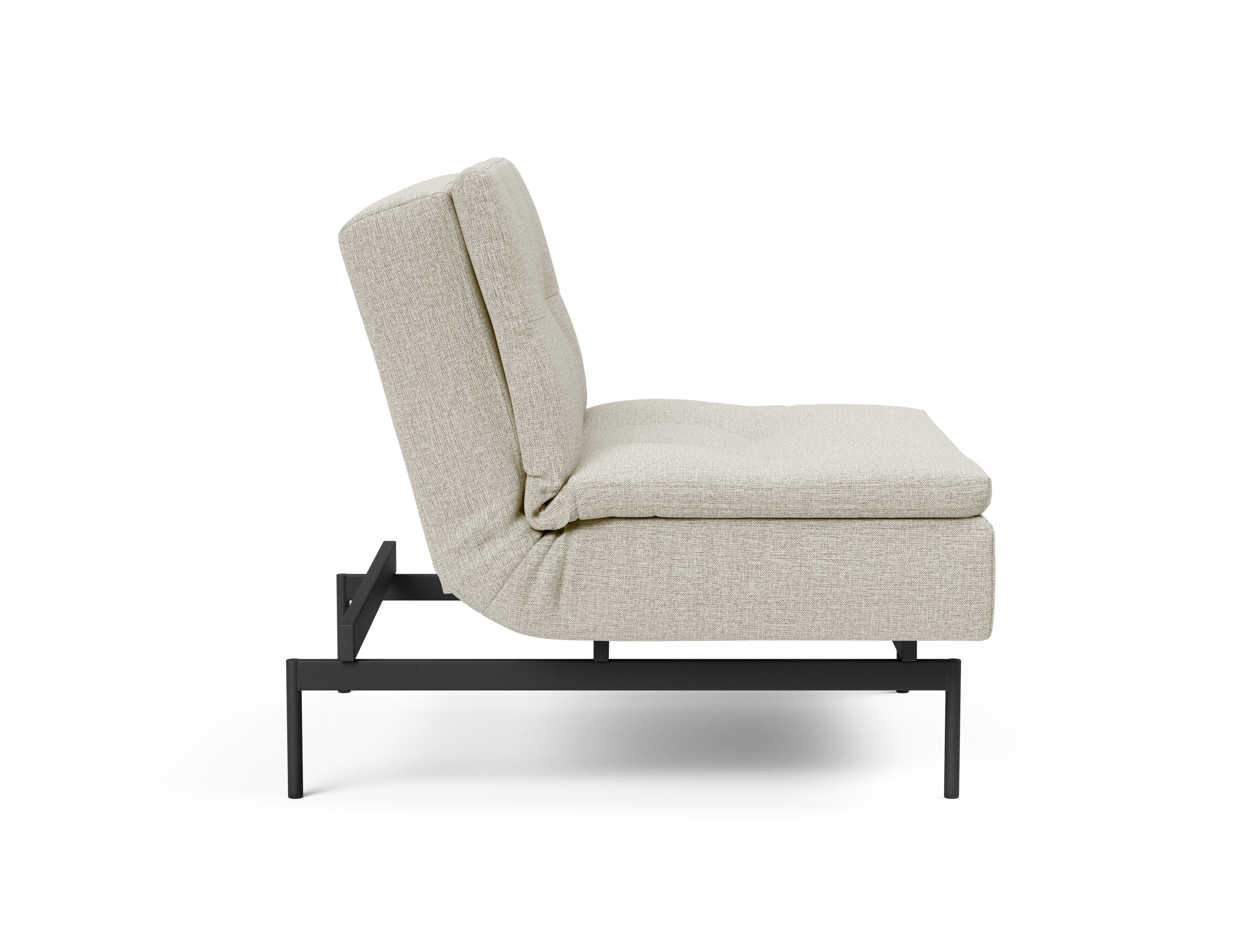 Dublexo Deluxe Fabric Chair w/Black Metal Pin Legs