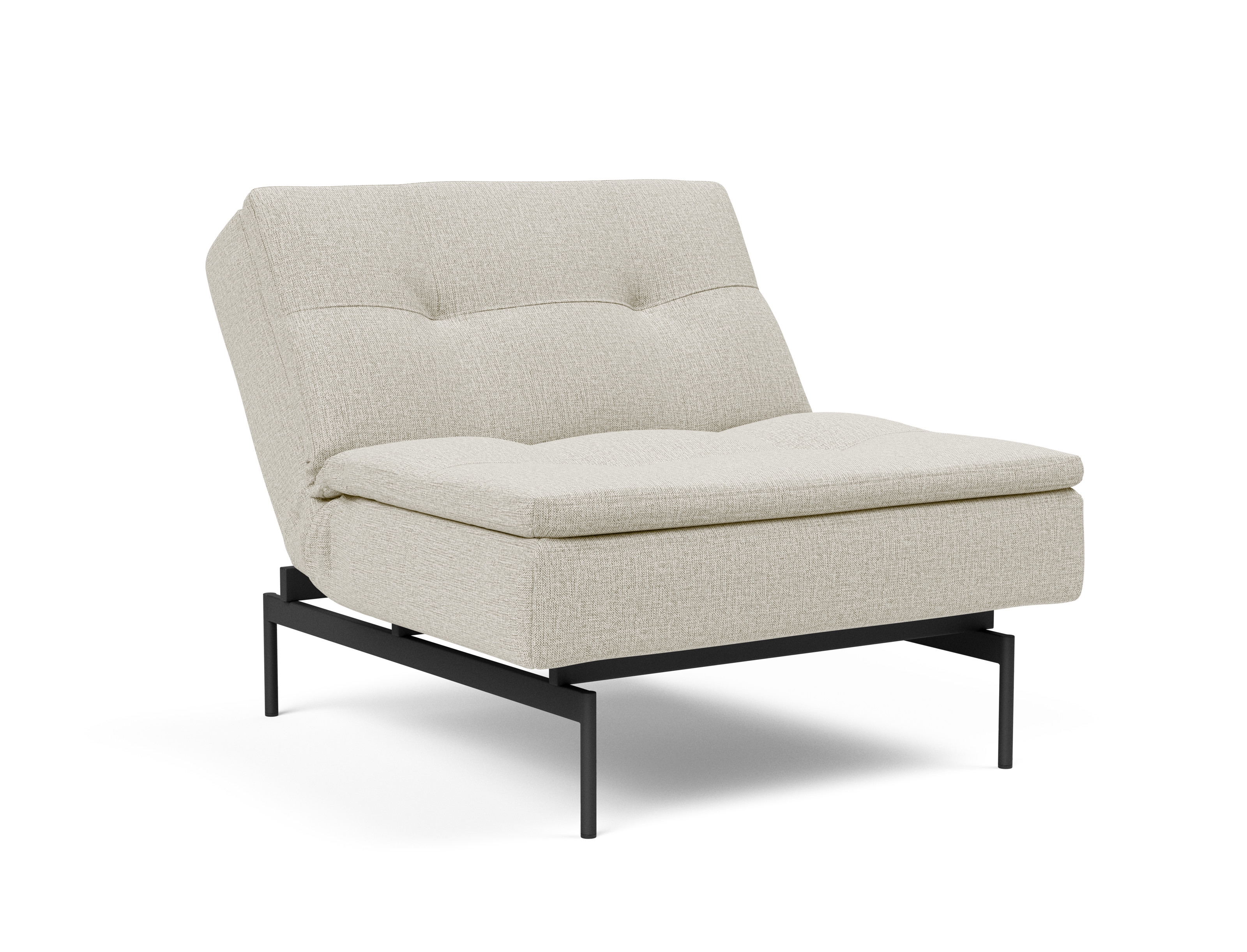 Dublexo Deluxe Fabric Chair w/Black Metal Pin Legs