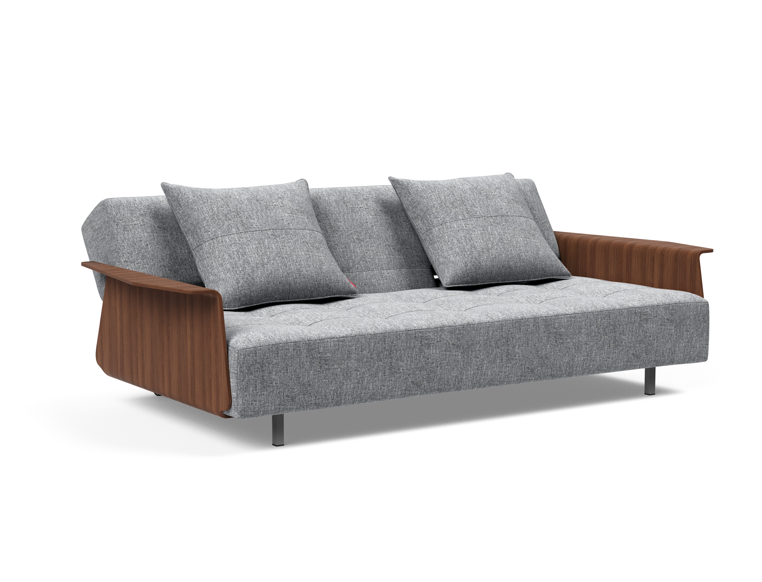 Long Horn Deluxe Excess Fabric Sofa Bed w/Arms