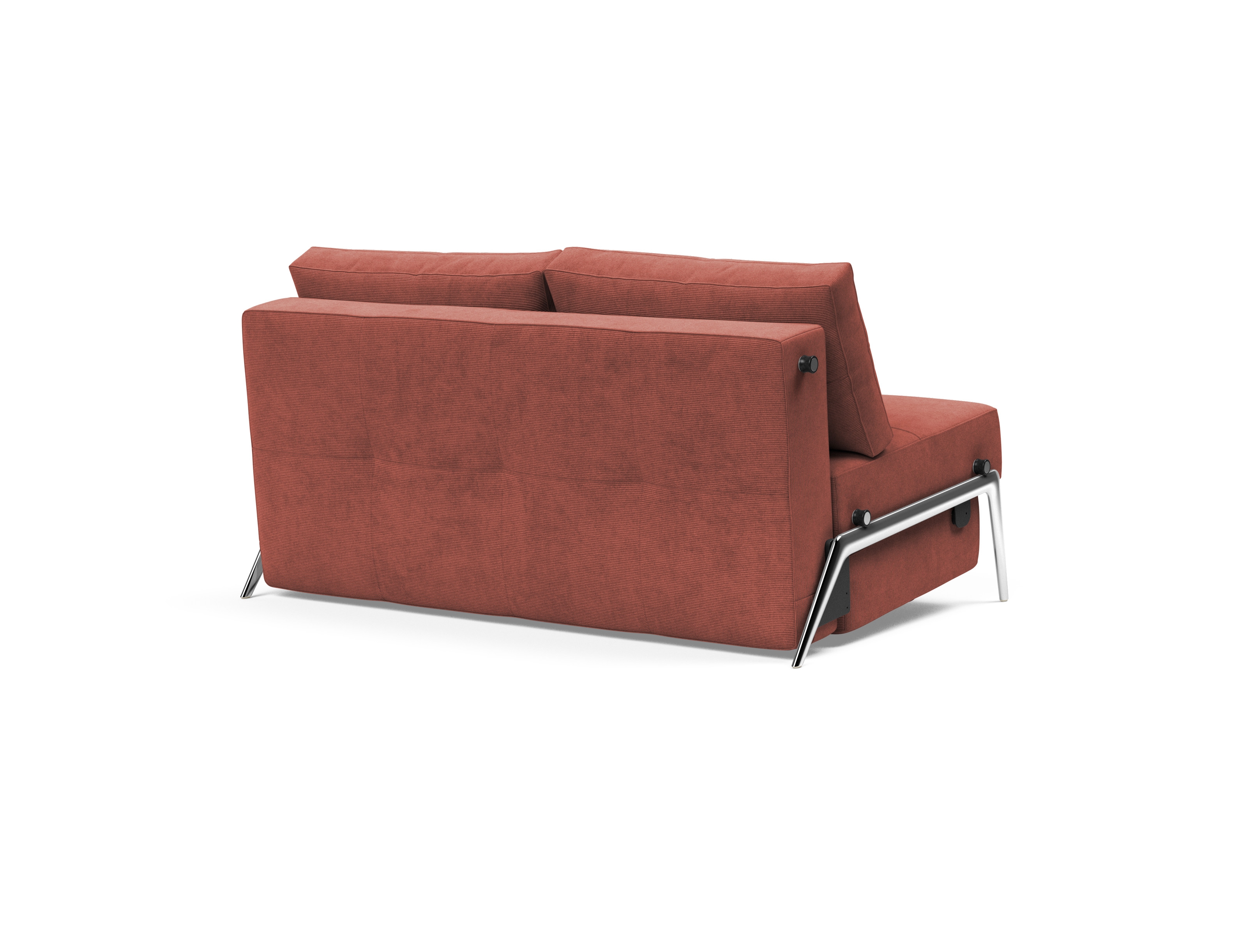 Cubed Deluxe Fabric Sofa Bed w/Aluminum Legs