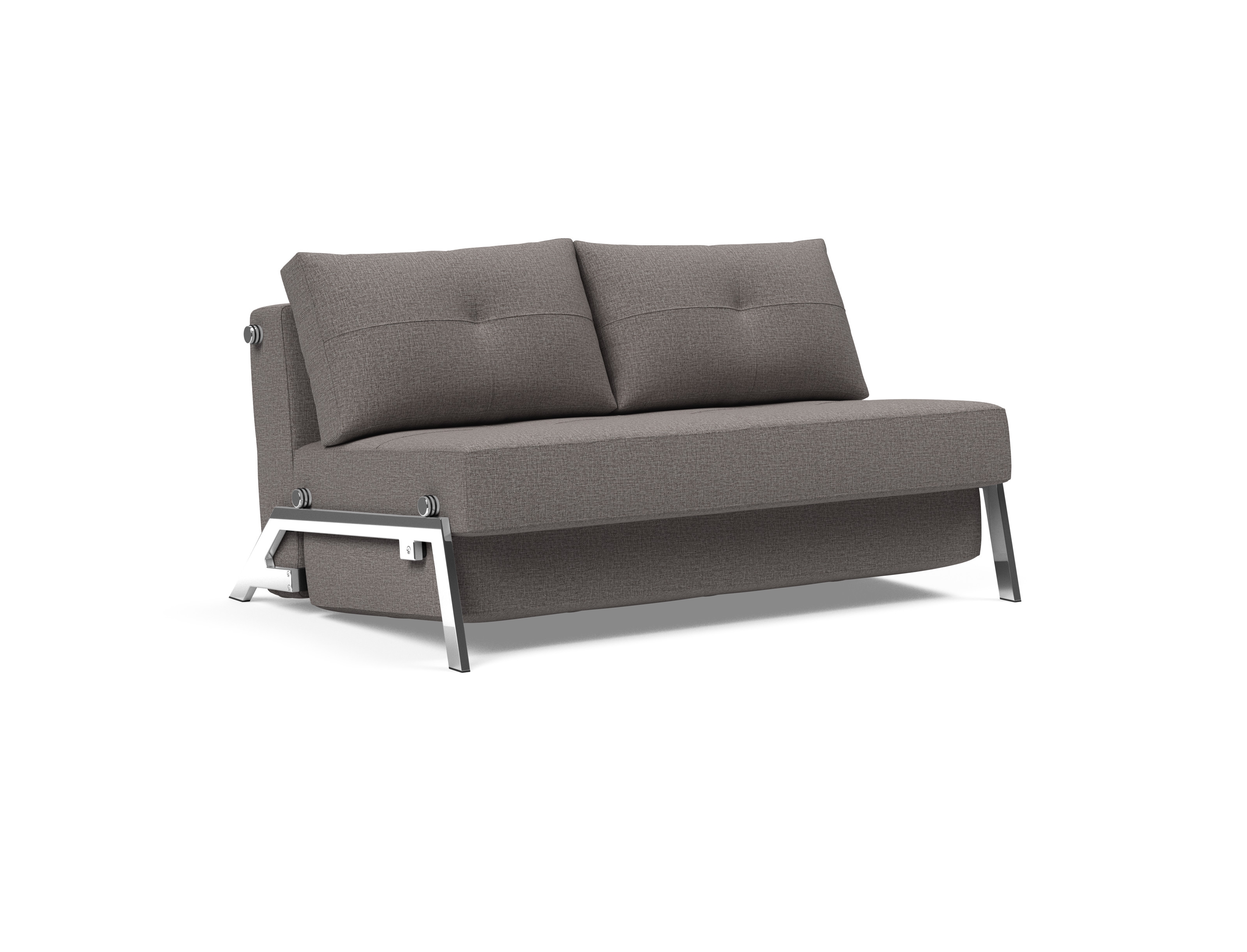 Cubed Deluxe Fabric Sofa Bed w/Chrome Legs