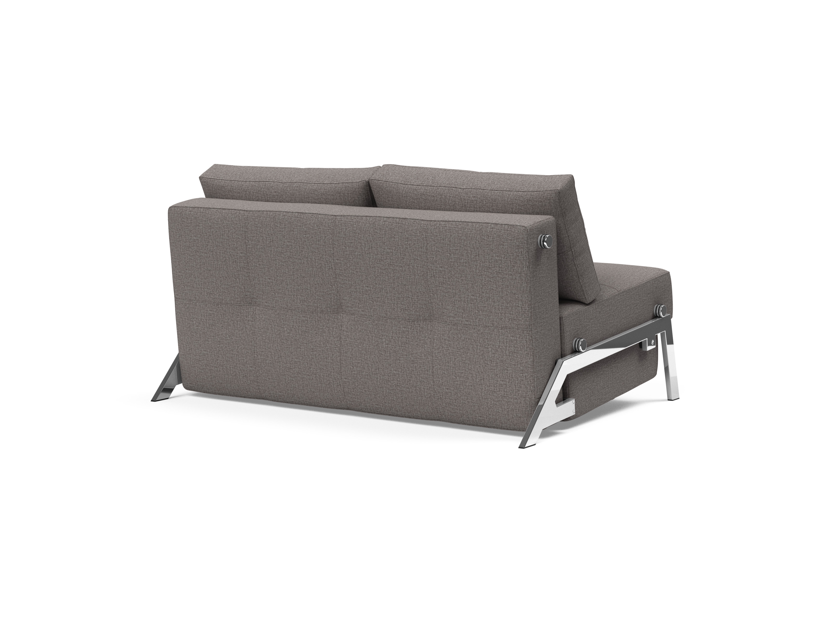 Cubed Deluxe Fabric Sofa Bed w/Chrome Legs, Full Size