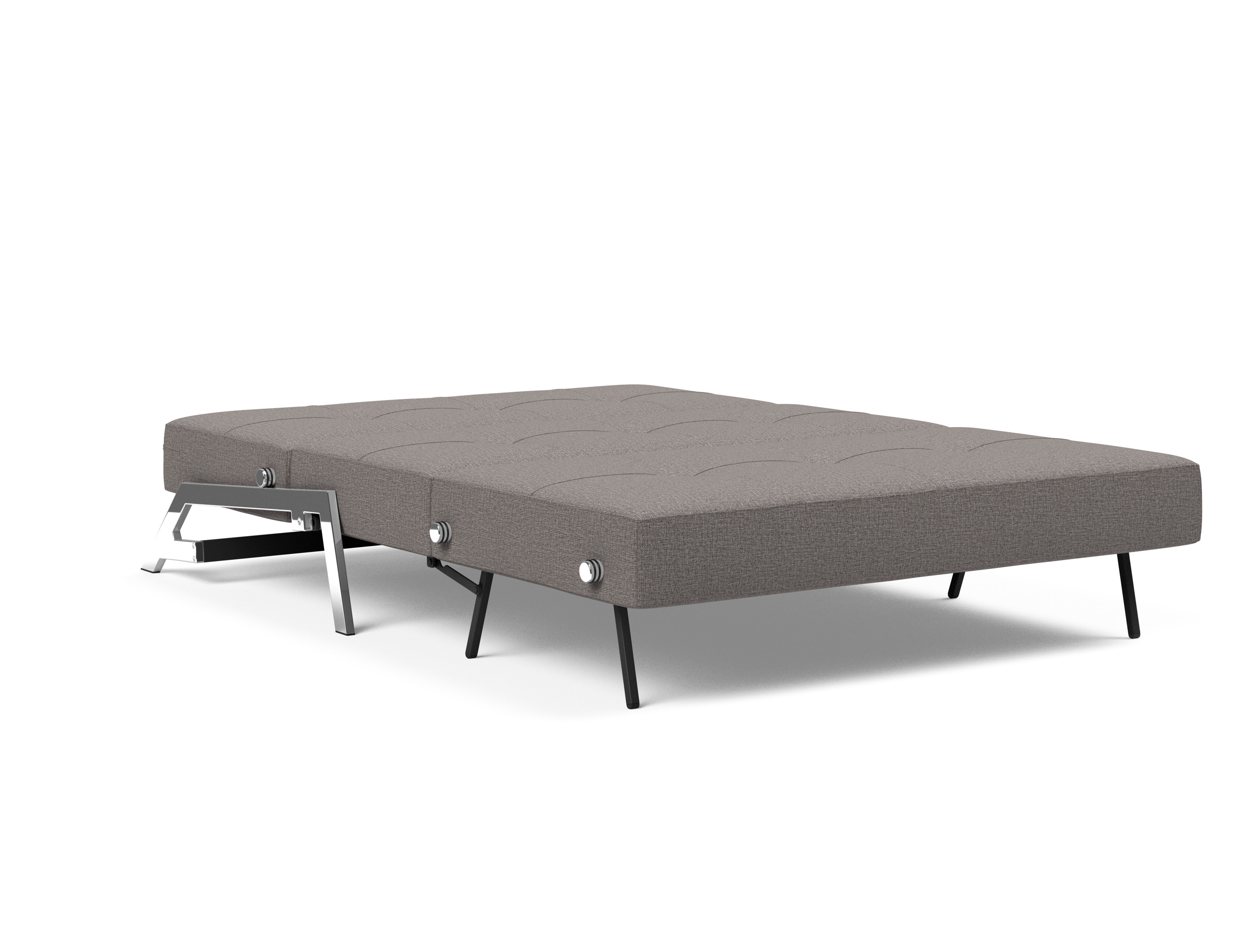 Cubed Deluxe Fabric Sofa Bed w/Chrome Legs, Full Size