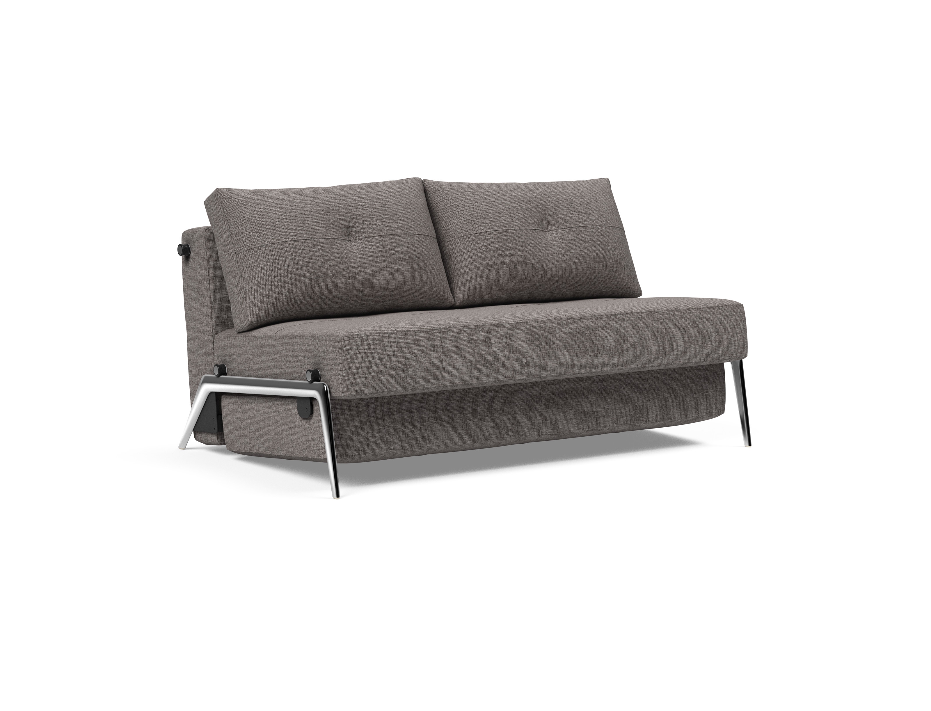 Cubed Deluxe Fabric Sofa Bed w/Aluminum Legs