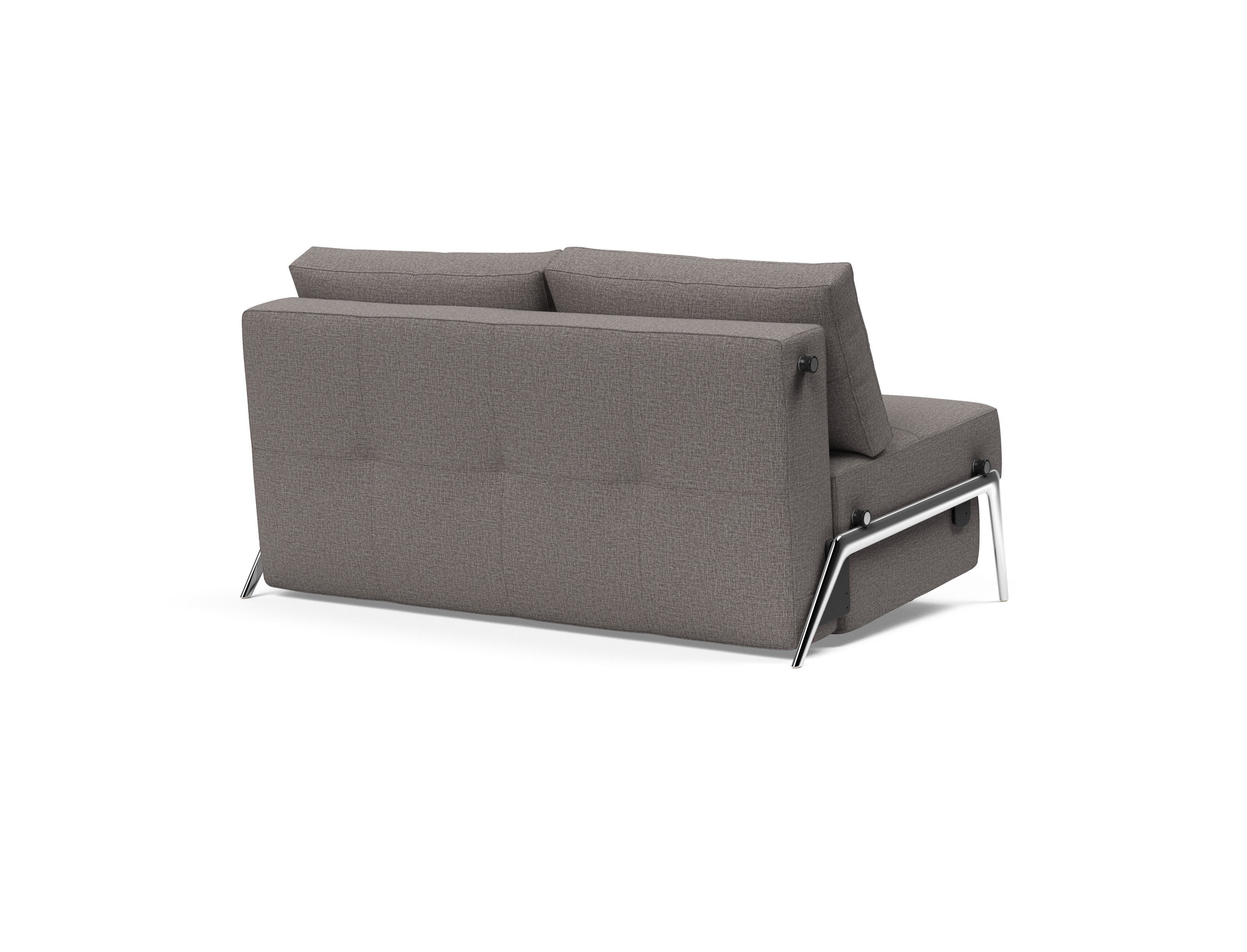 Cubed Deluxe Fabric Sofa Bed w/Aluminum Legs, Full Size