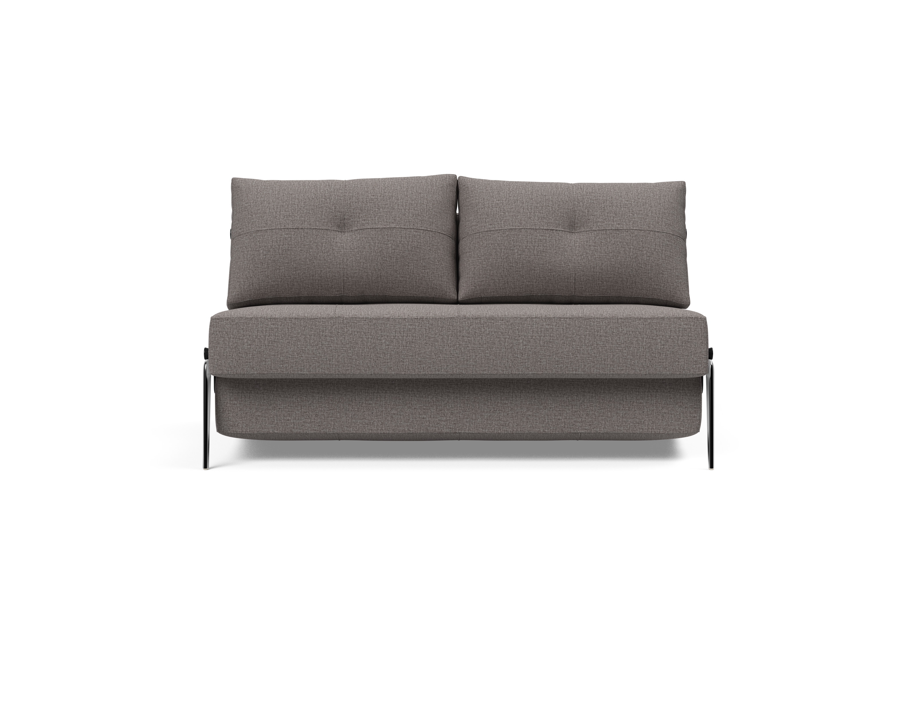 Cubed Deluxe Fabric Sofa Bed w/Aluminum Legs, Full Size