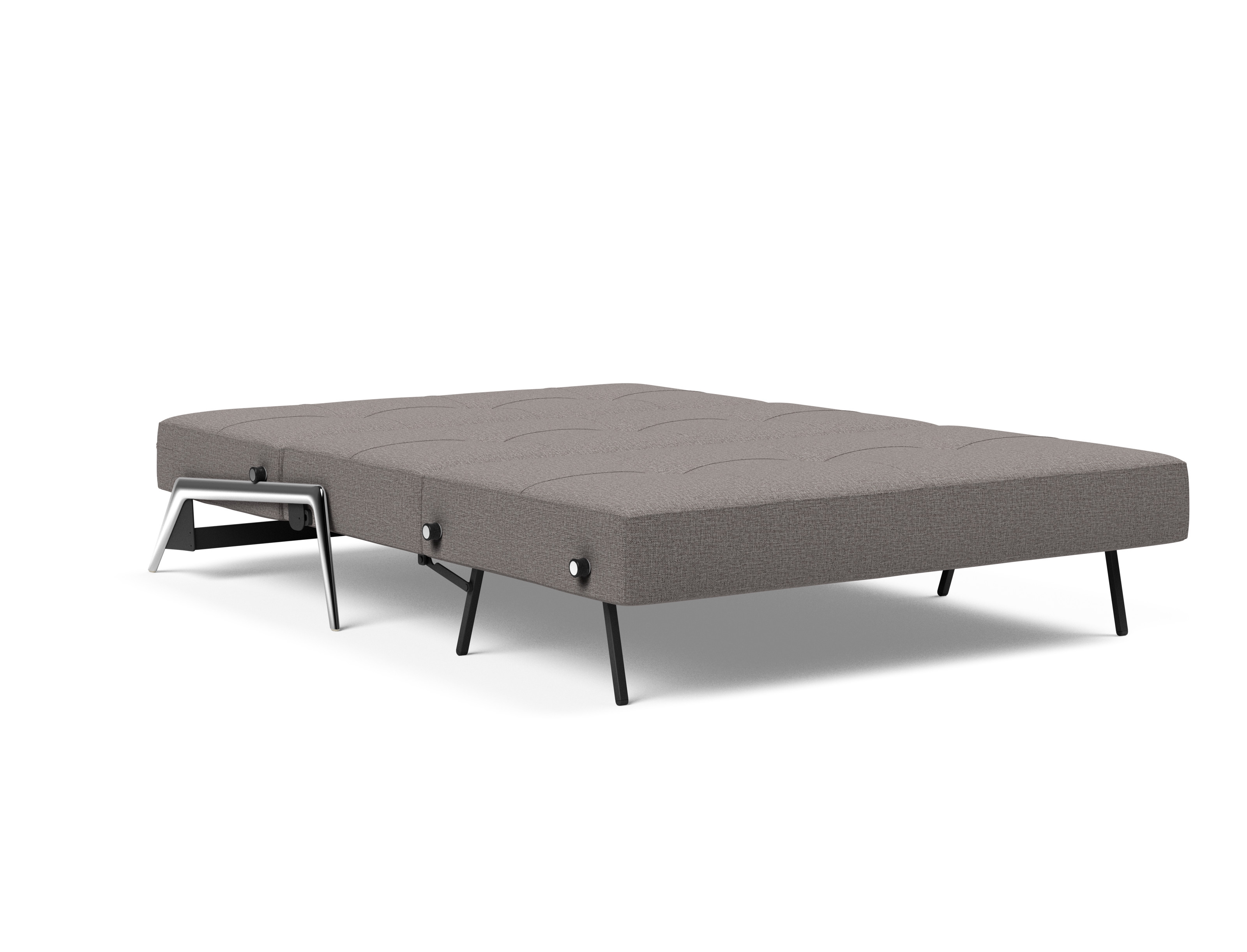 Cubed Deluxe Fabric Sofa Bed w/Aluminum Legs, Full Size