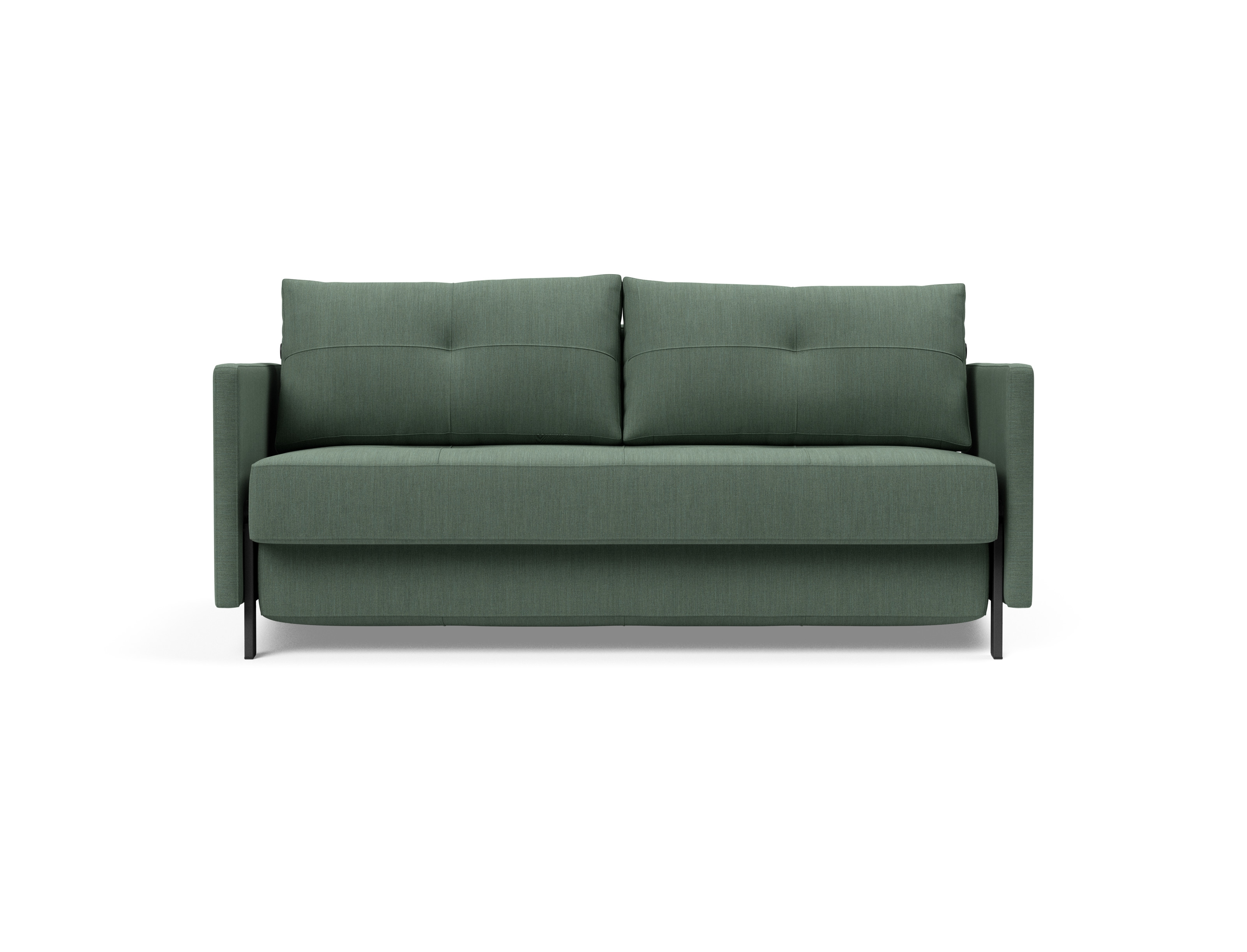 Cubed 02 Deluxe Fabric Sofa Bed w/Arms, Queen Size