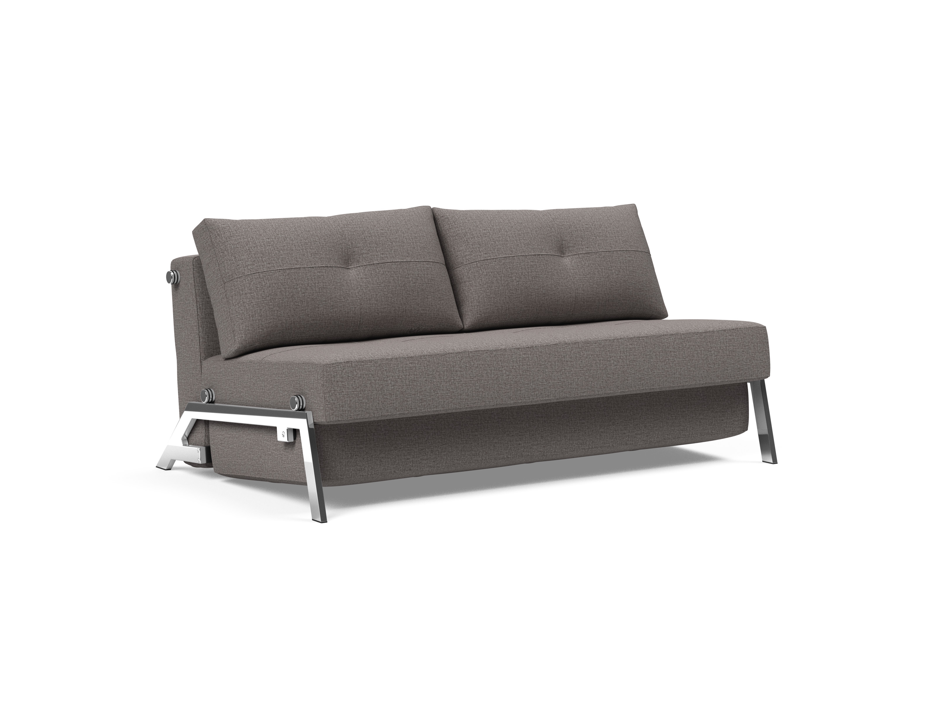 Cubed Deluxe Fabric Sofa Bed w/Chrome Legs