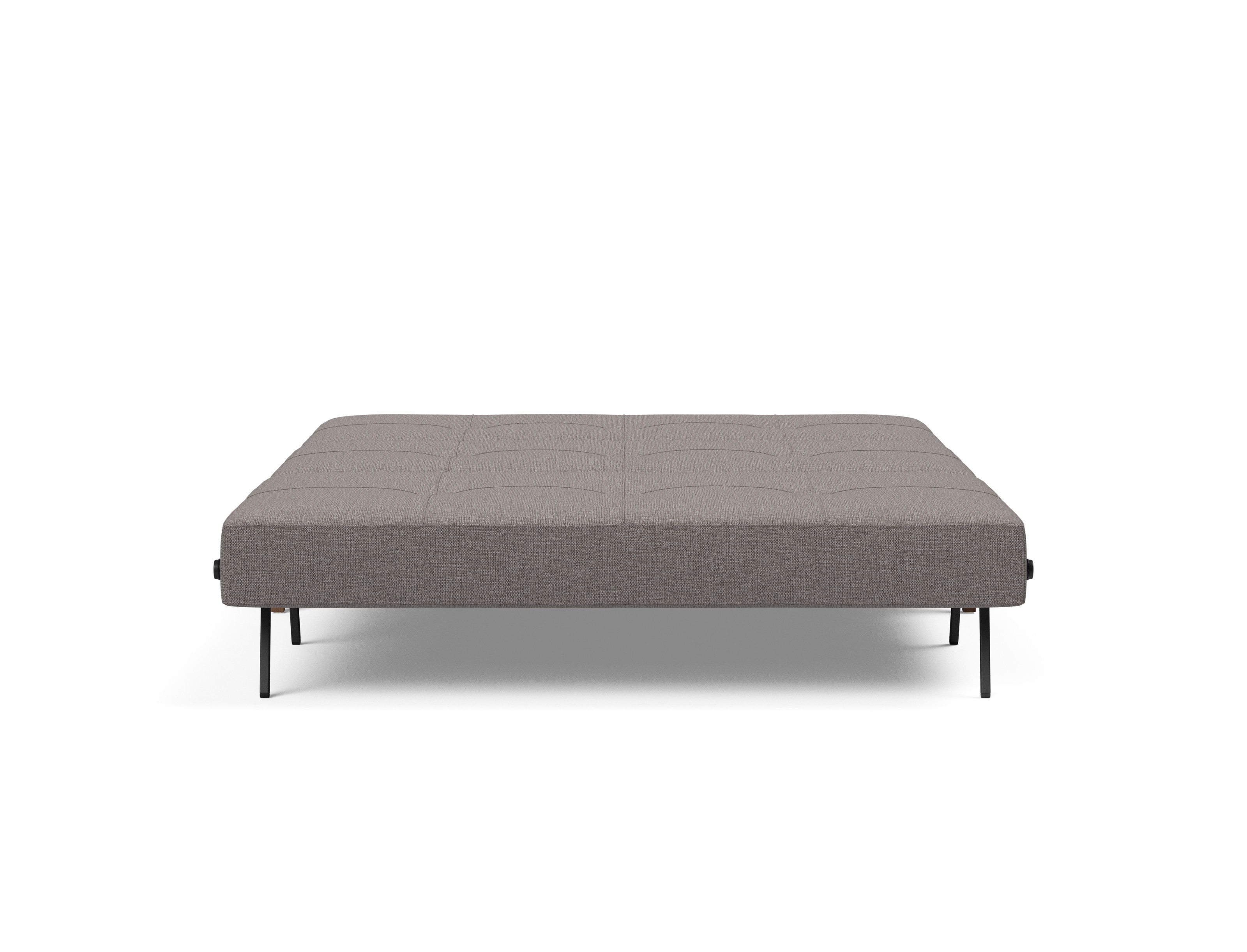 Cubed Deluxe Fabric Sofa Bed w/Dark Wood Legs, Queen Size