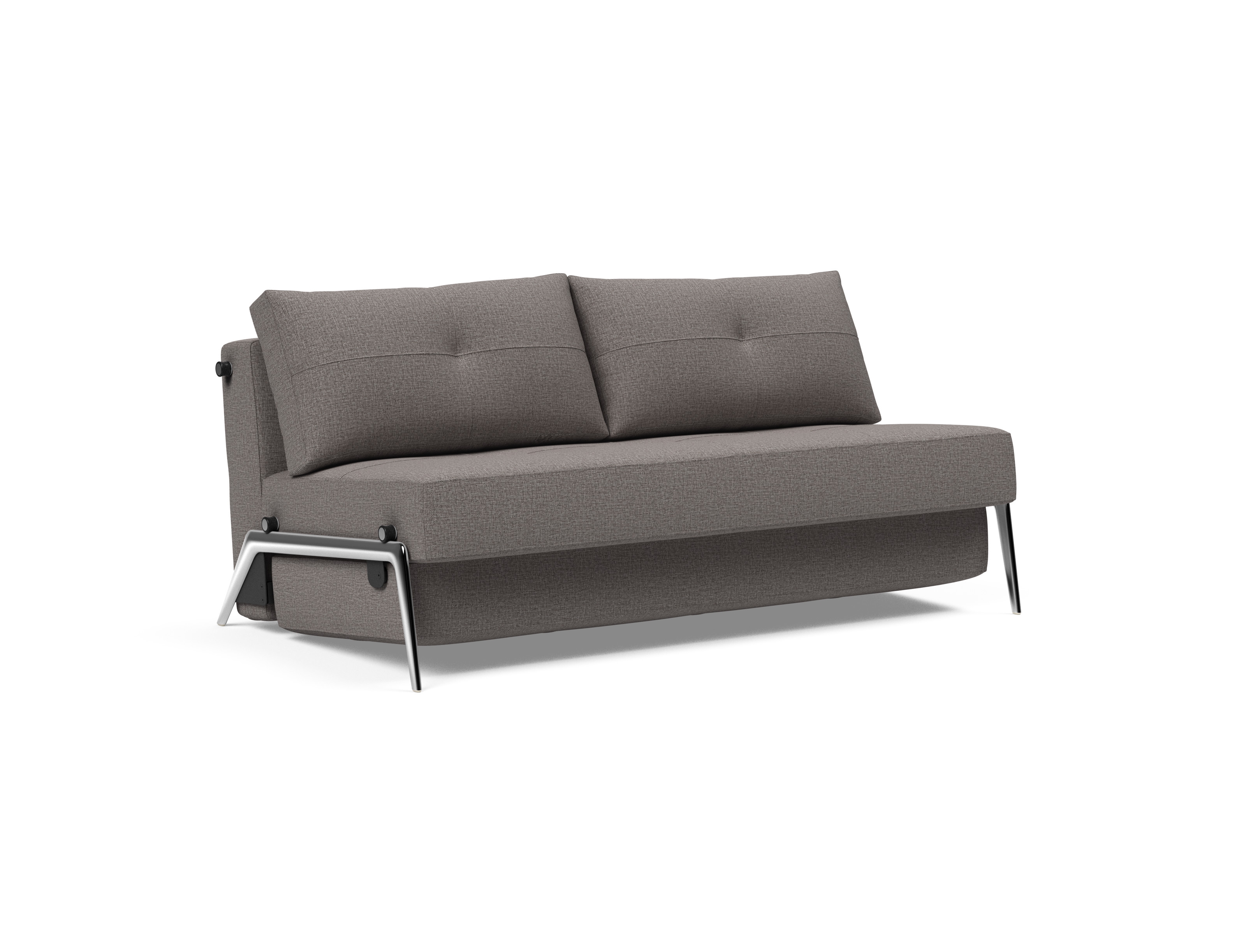 Cubed Deluxe Fabric Sofa Bed w/Aluminum Legs
