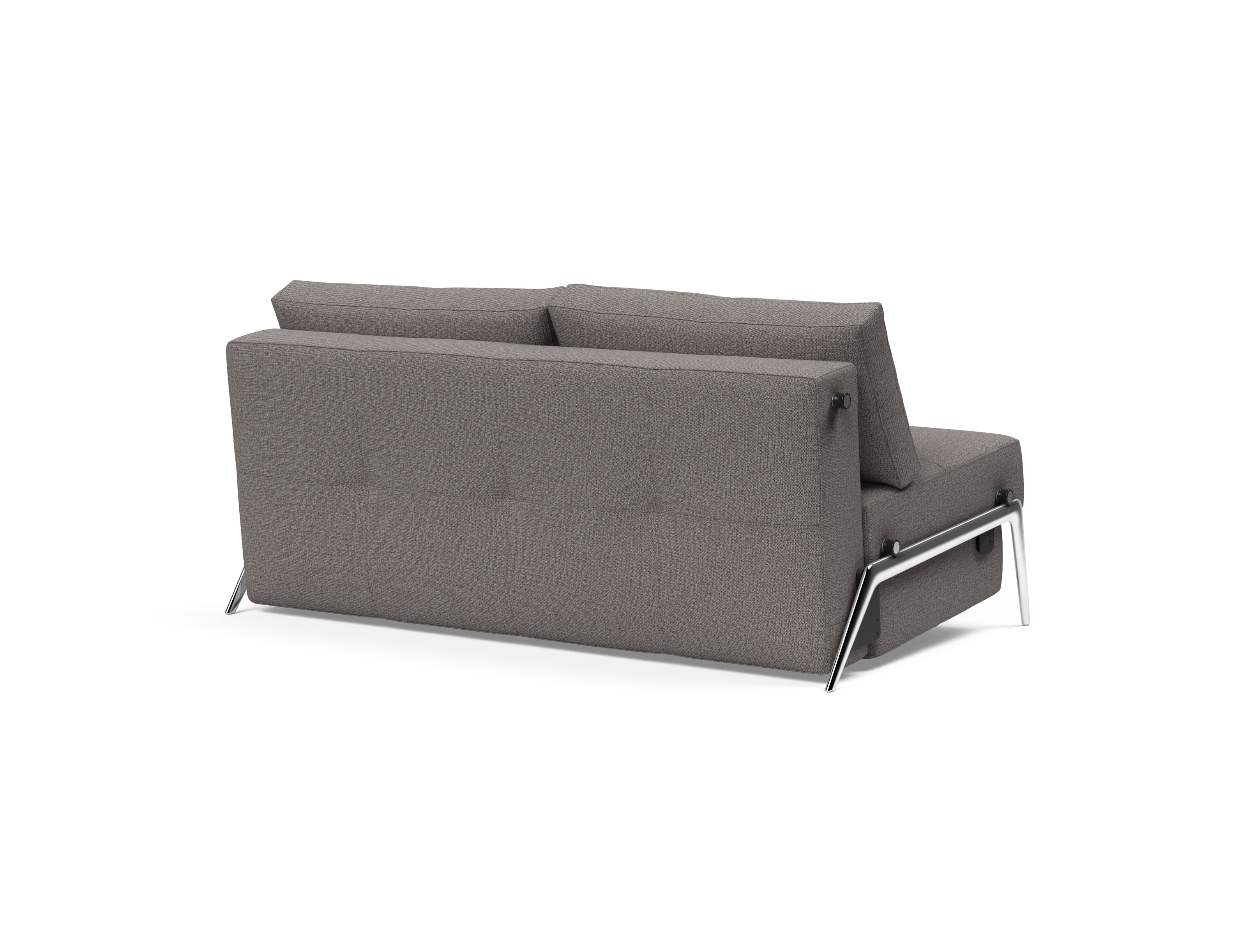 Cubed Deluxe Fabric Sofa Bed w/Aluminum Legs, Queen Size