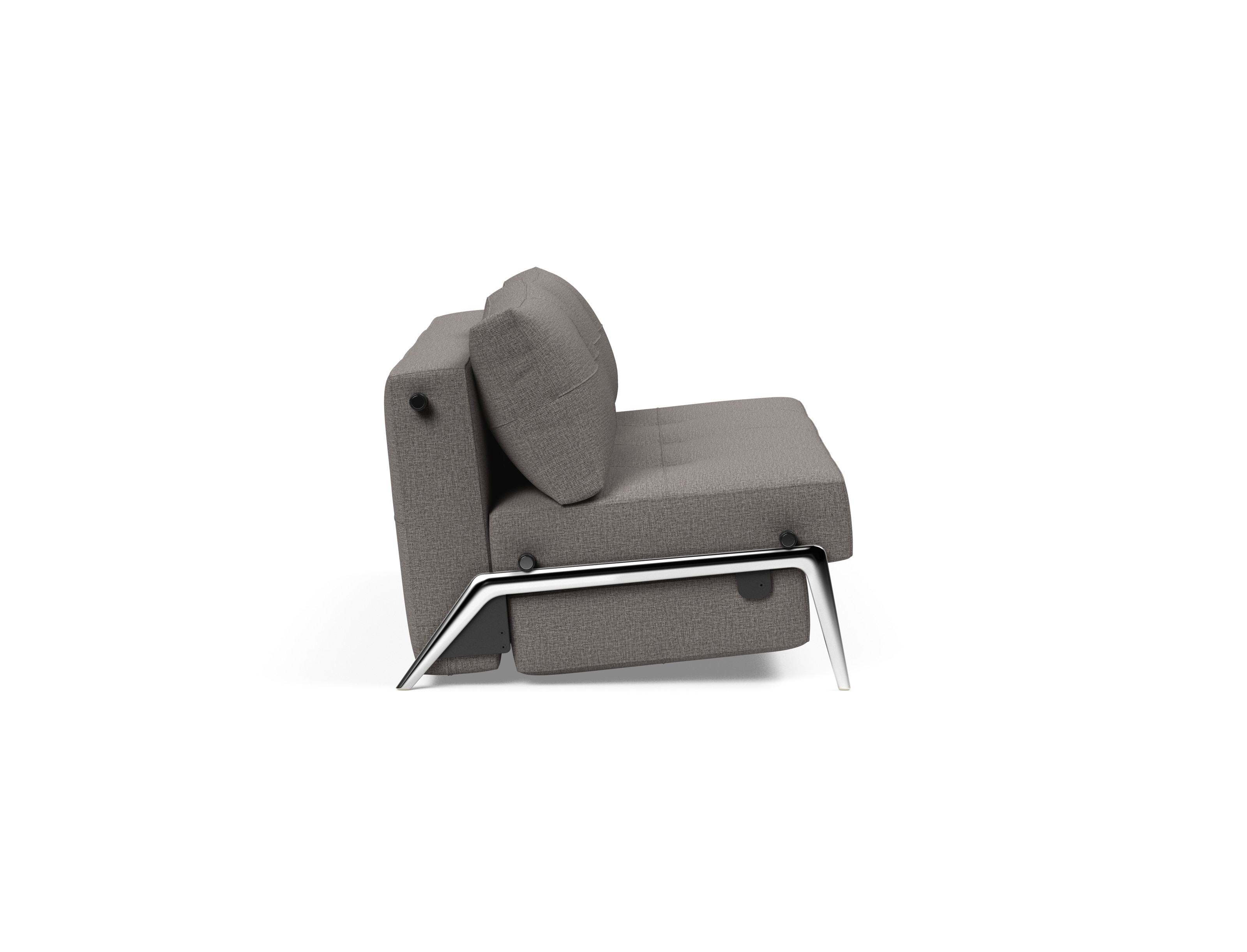 Cubed Deluxe Fabric Sofa Bed w/Aluminum Legs, Queen Size