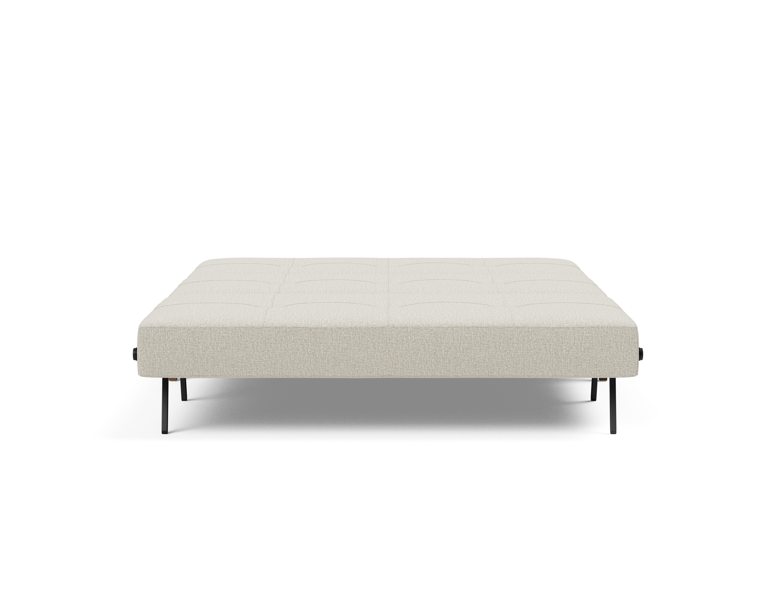 Cubed Deluxe Fabric Sofa Bed w/Dark Wood Legs, Queen Size
