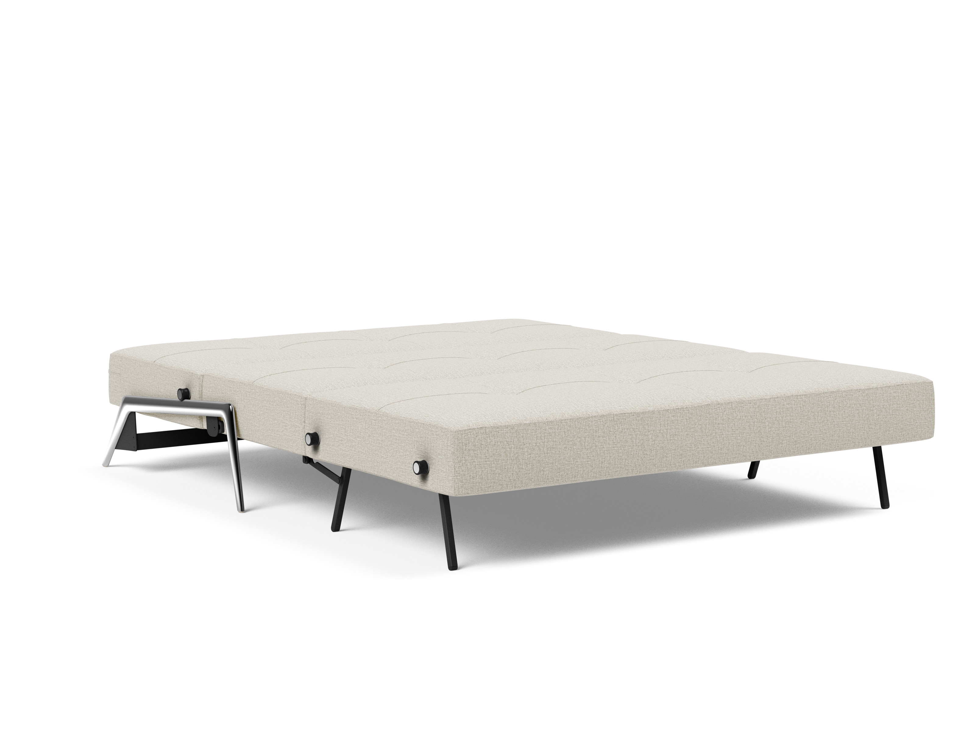 Cubed Deluxe Fabric Sofa Bed w/Aluminum Legs, Queen Size