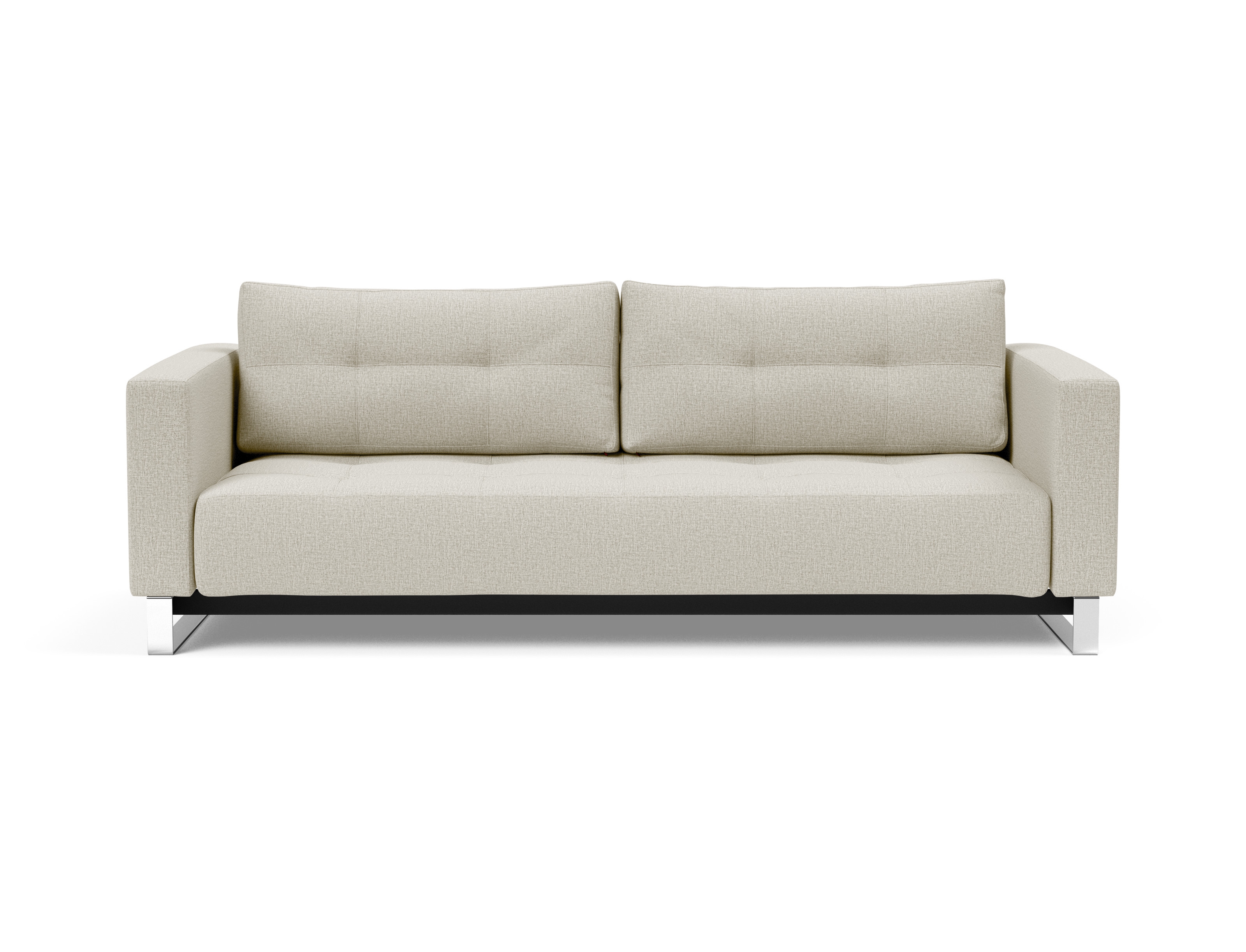 Cassius Quilted Sofa Bed Chrome