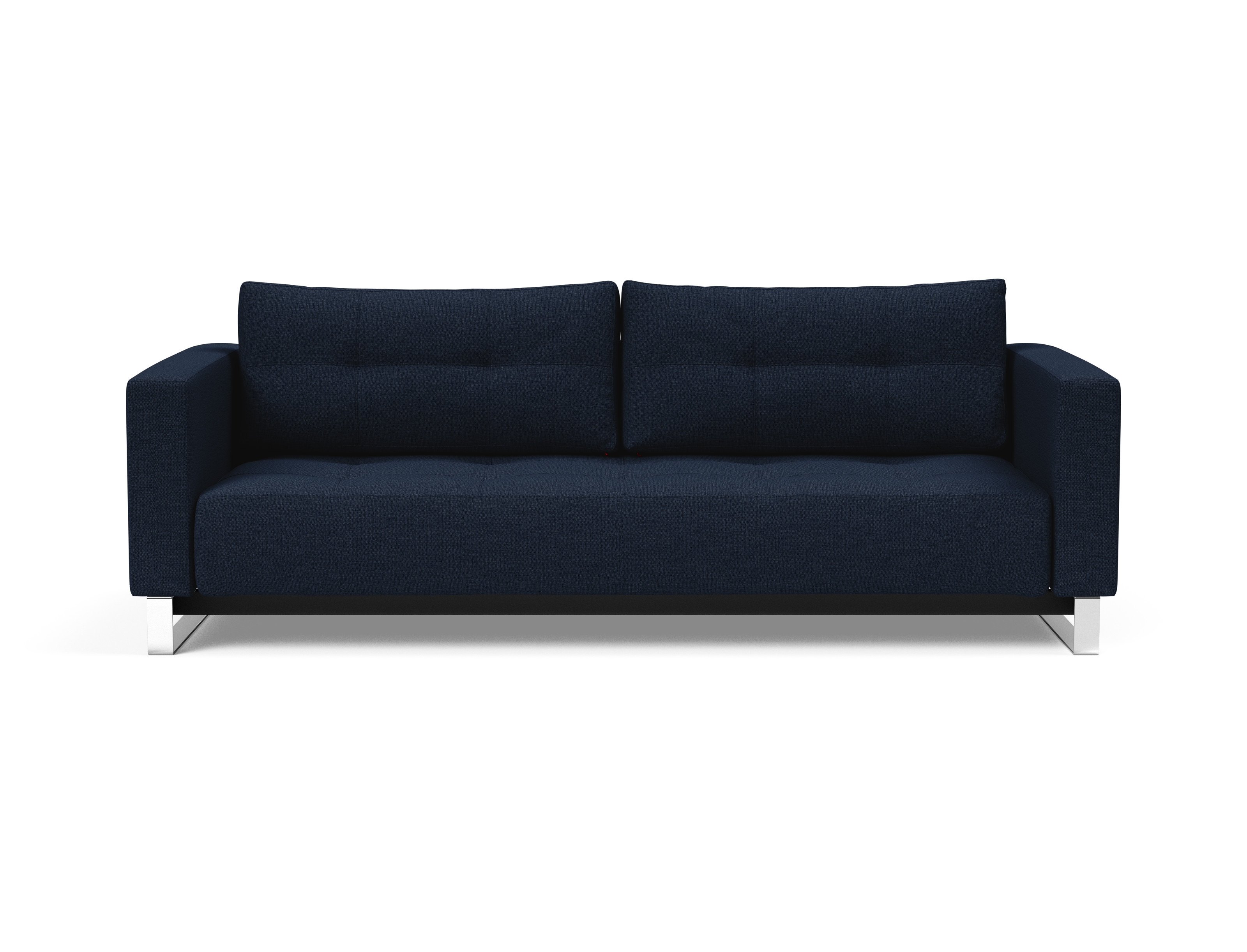 Cassius Deluxe Excess Lounger Fabric Sofa Bed w/Chrome Legs