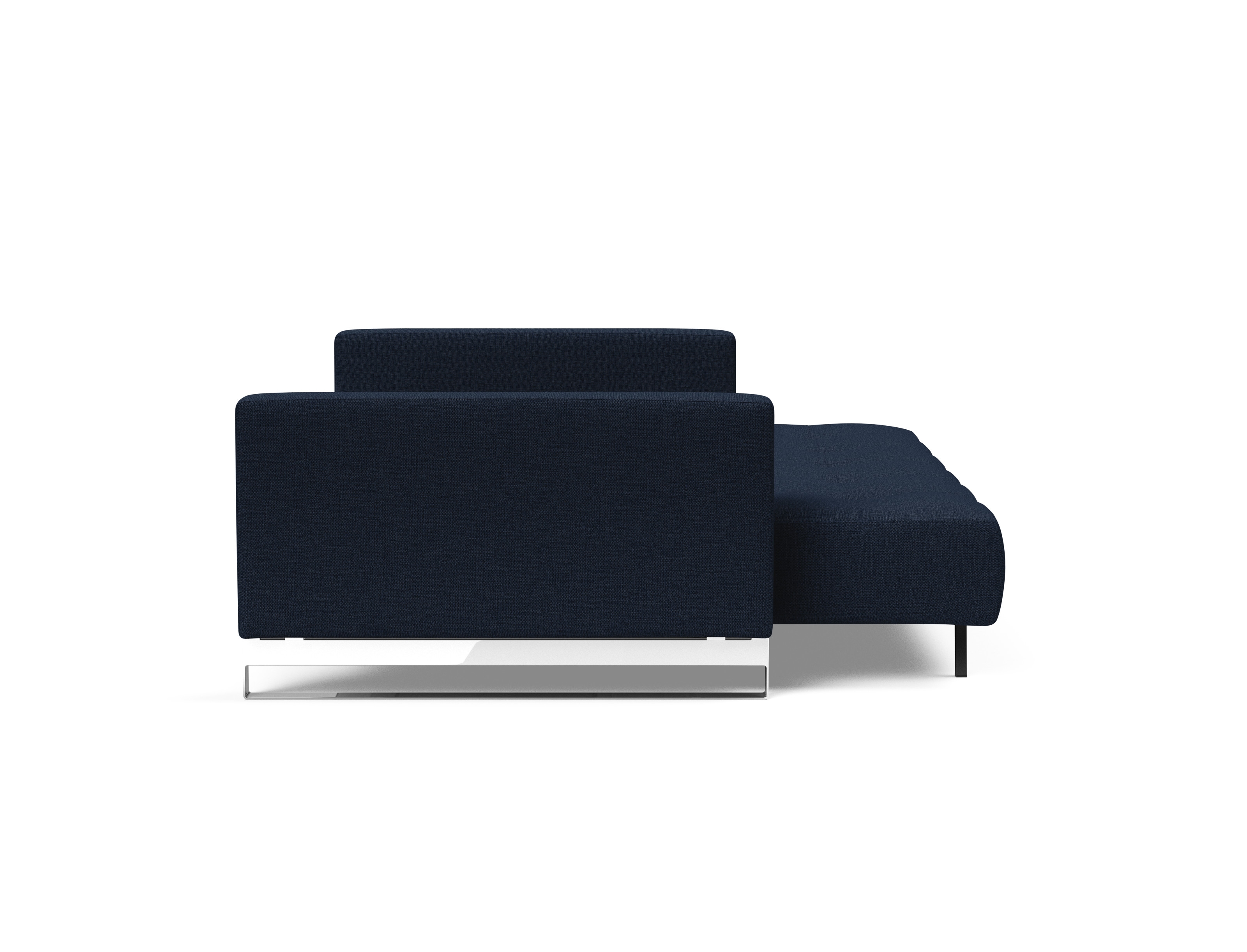 Cassius Deluxe Excess Lounger Fabric Sofa Bed w/Chrome Legs