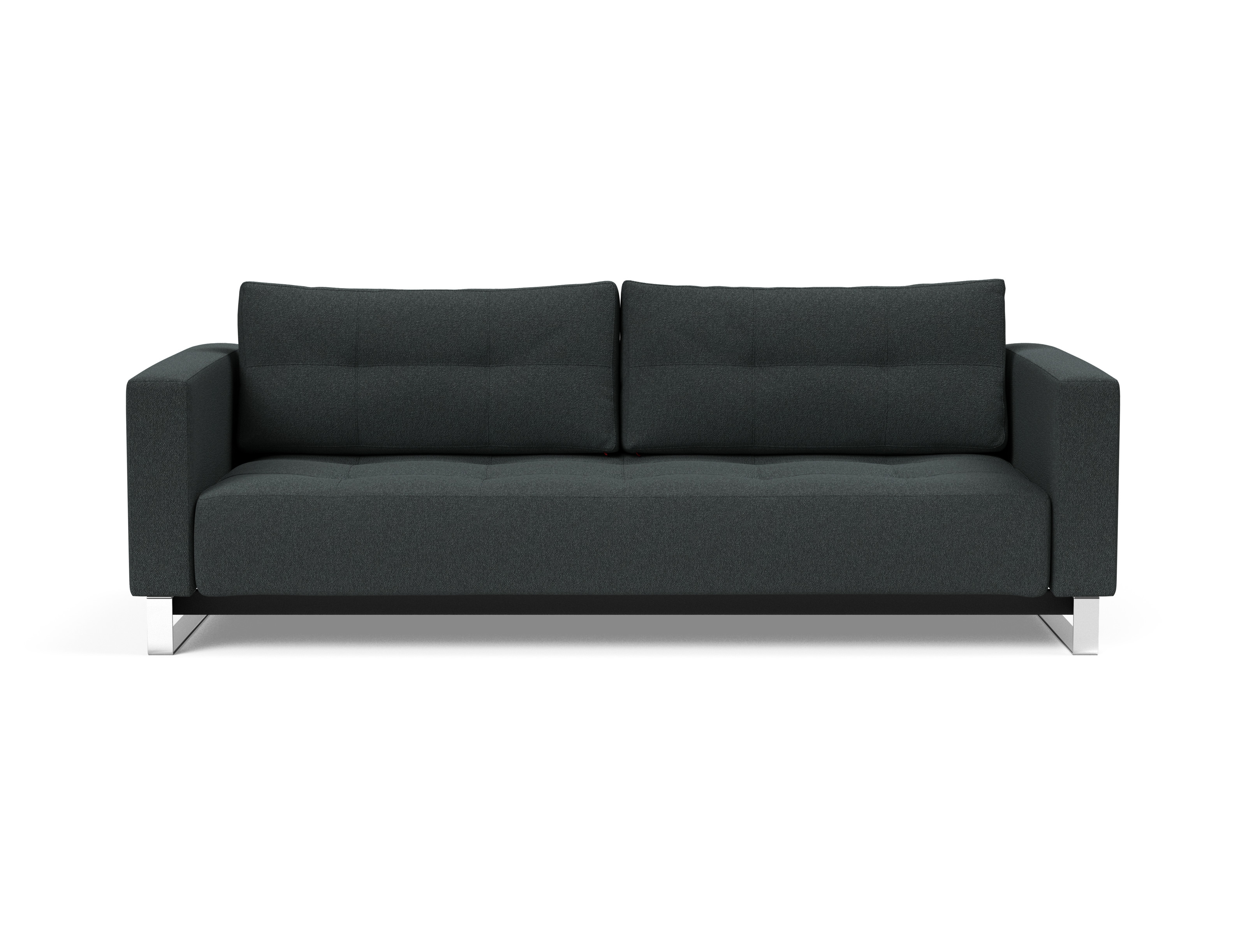 Cassius Deluxe Excess Lounger Fabric Sofa Bed w/Chrome Legs
