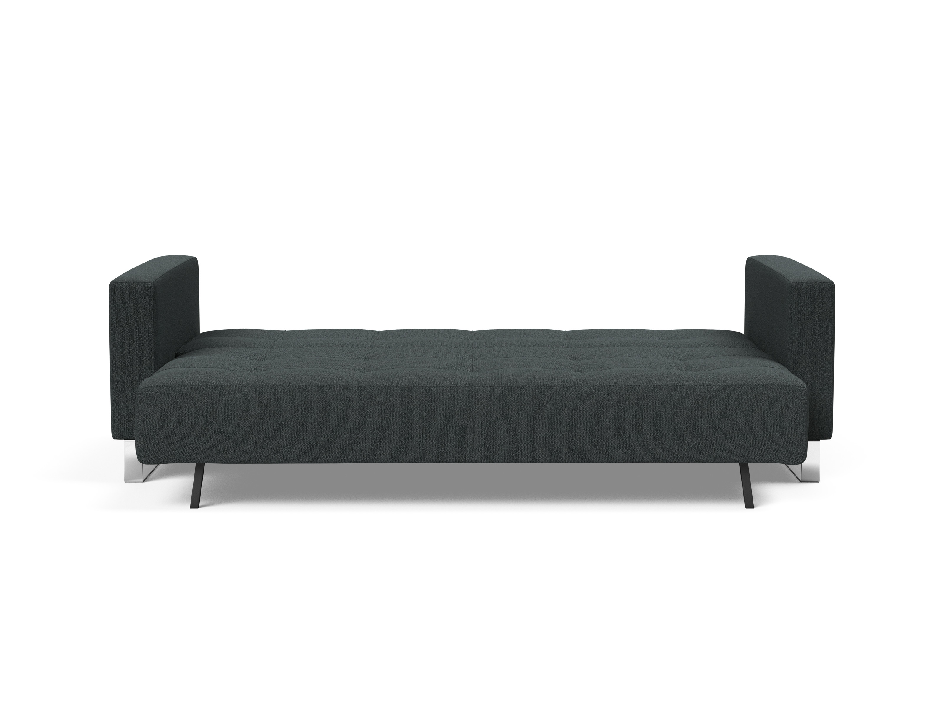 Cassius Deluxe Excess Lounger Fabric Sofa Bed w/Chrome Legs