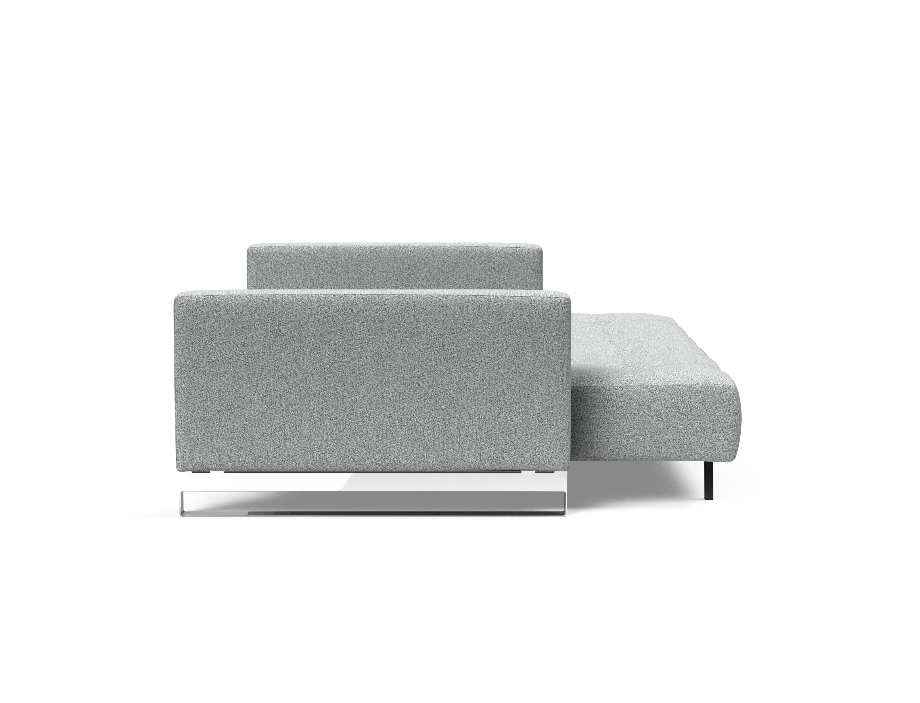 Cassius Deluxe Excess Lounger Fabric Sofa Bed w/Chrome Legs