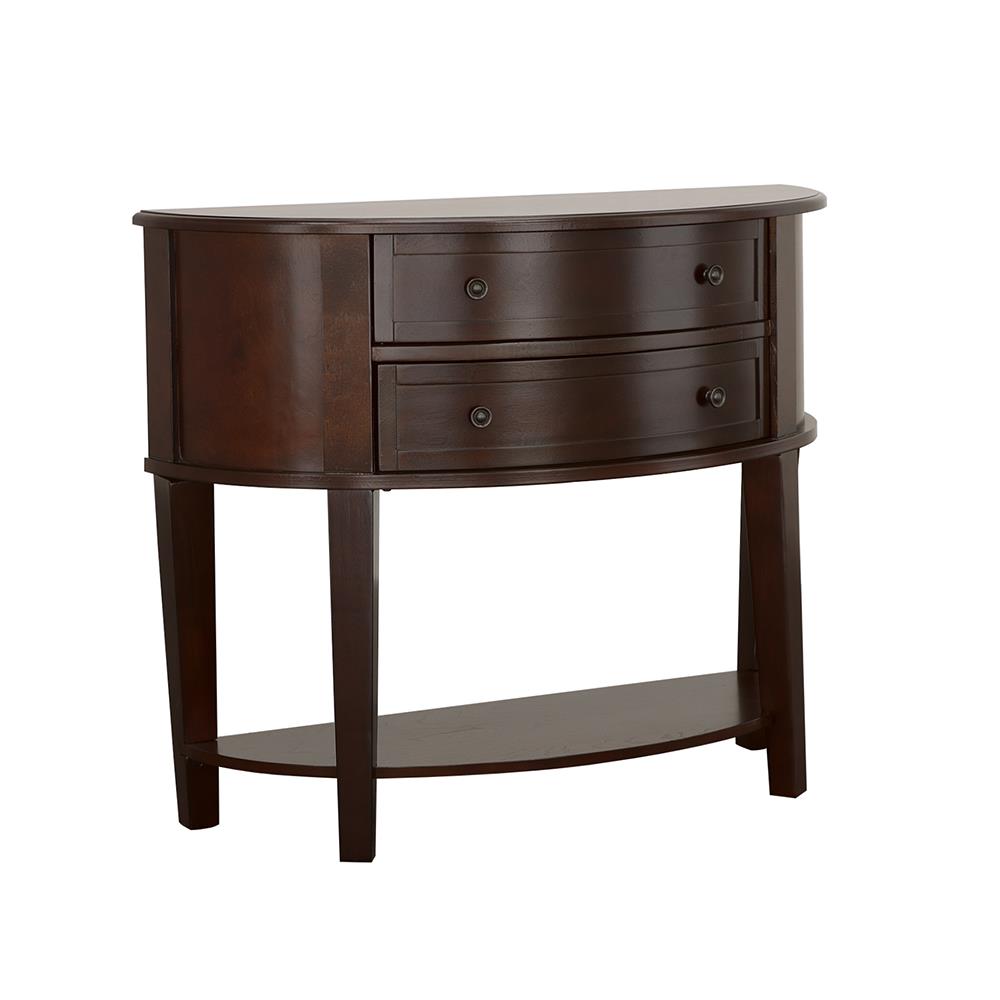 Diane 2-Drawer Demilune Shape Console Table
