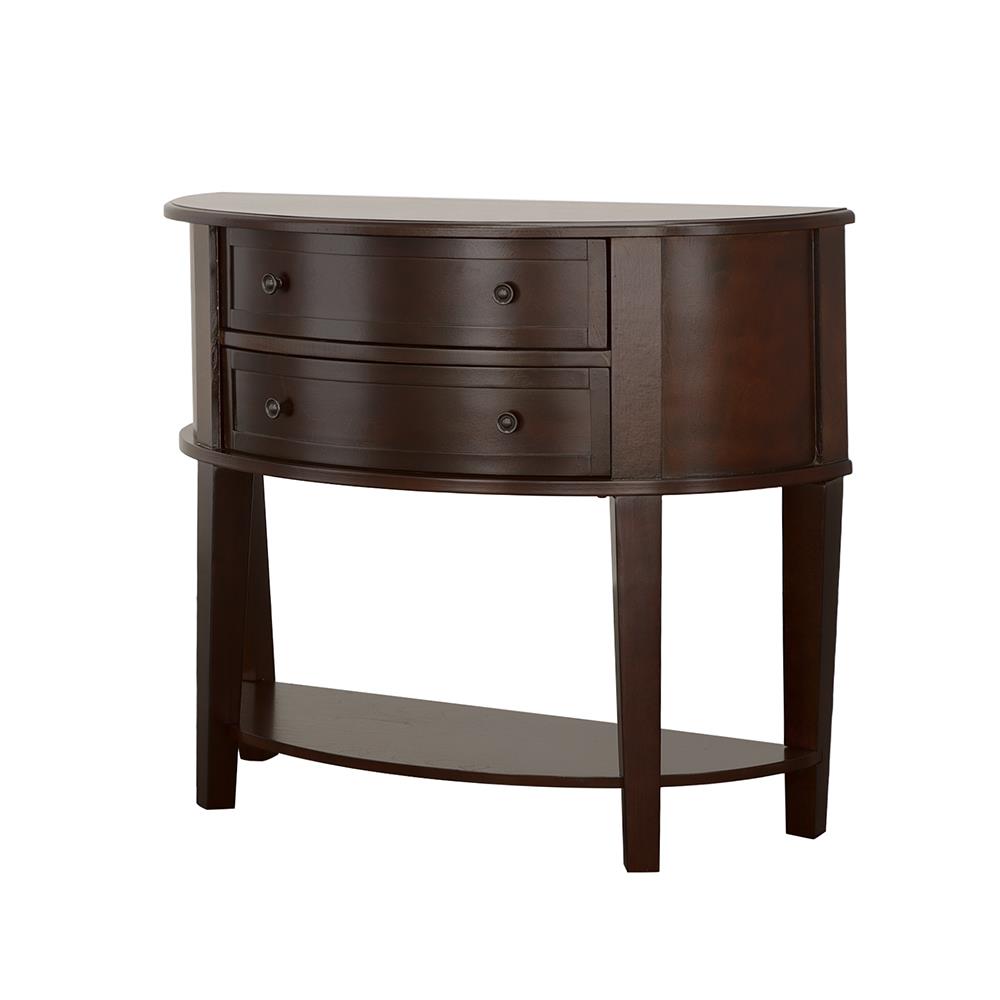 Diane 2-Drawer Demilune Shape Console Table