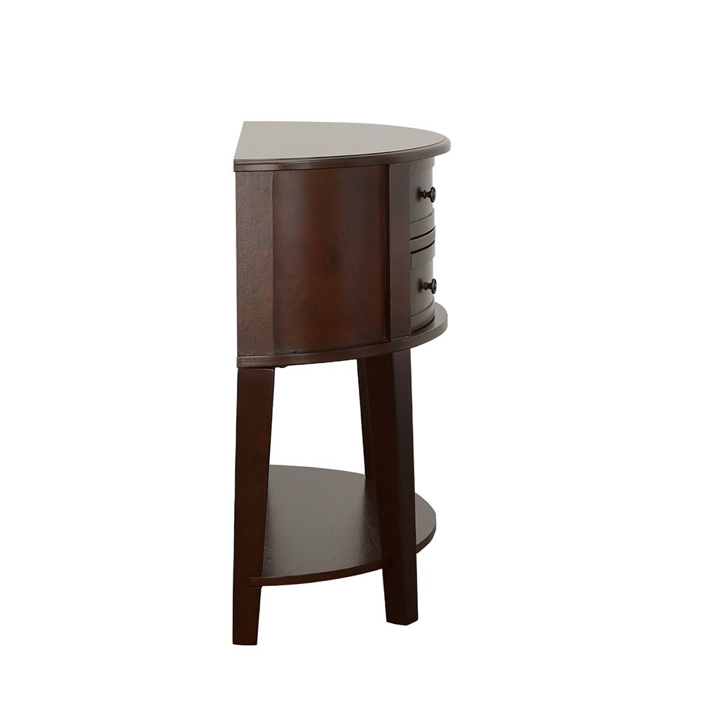 Diane 2-Drawer Demilune Shape Console Table