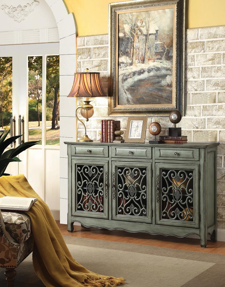 Deserie 3-door Wood Accent Cabinet