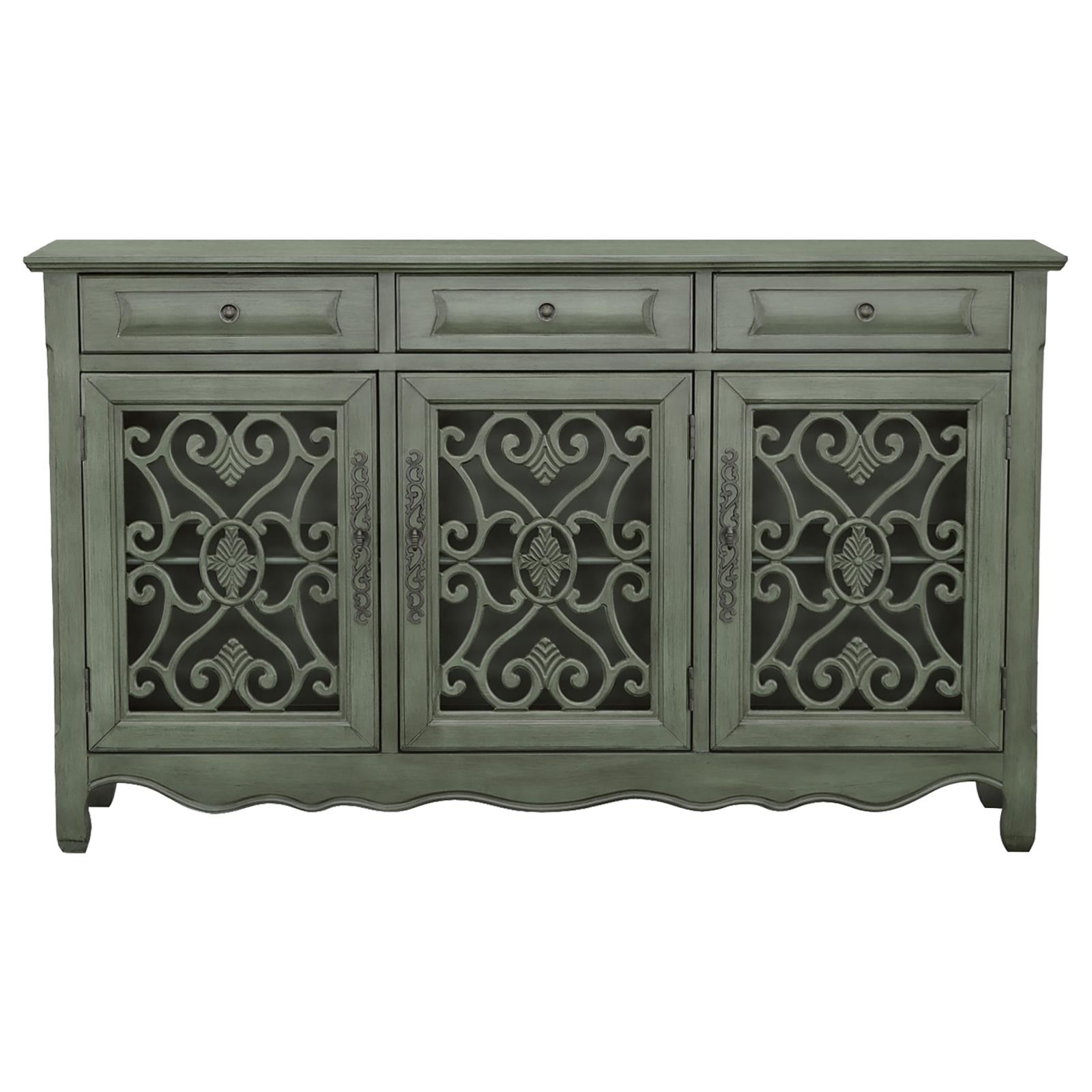 Deserie 3-door Wood Accent Cabinet