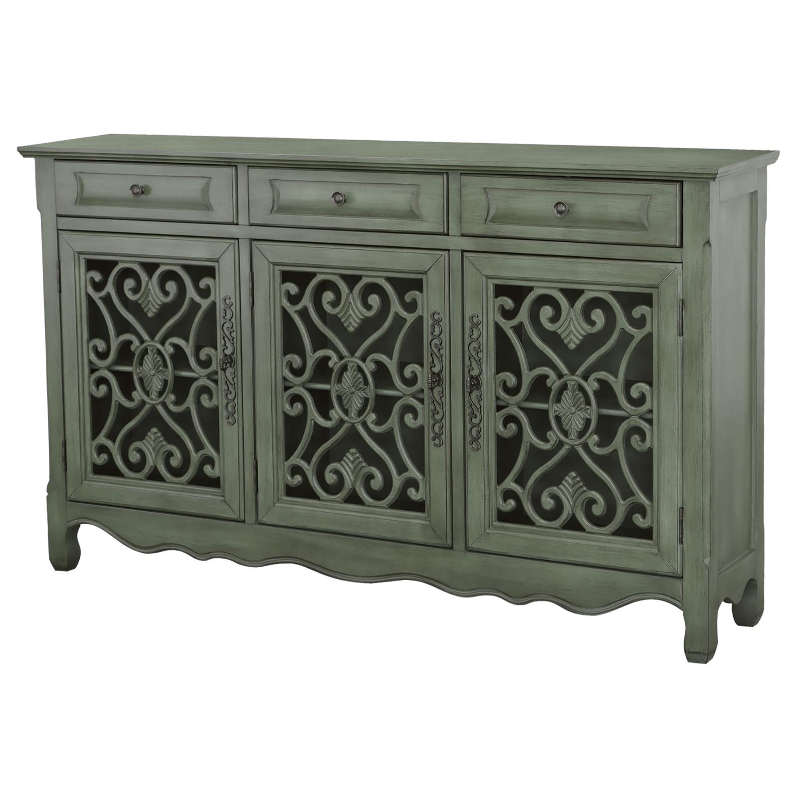Deserie 3-door Wood Accent Cabinet