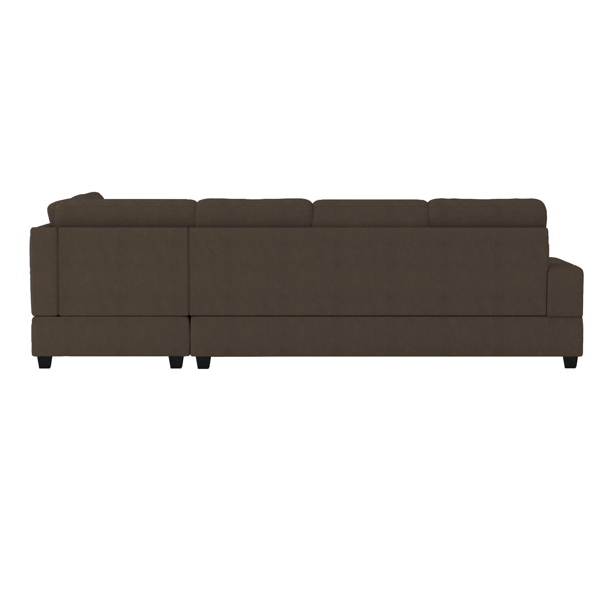 Maston Microfiber Fabric Reversible Sectional Sofa w/Chaise