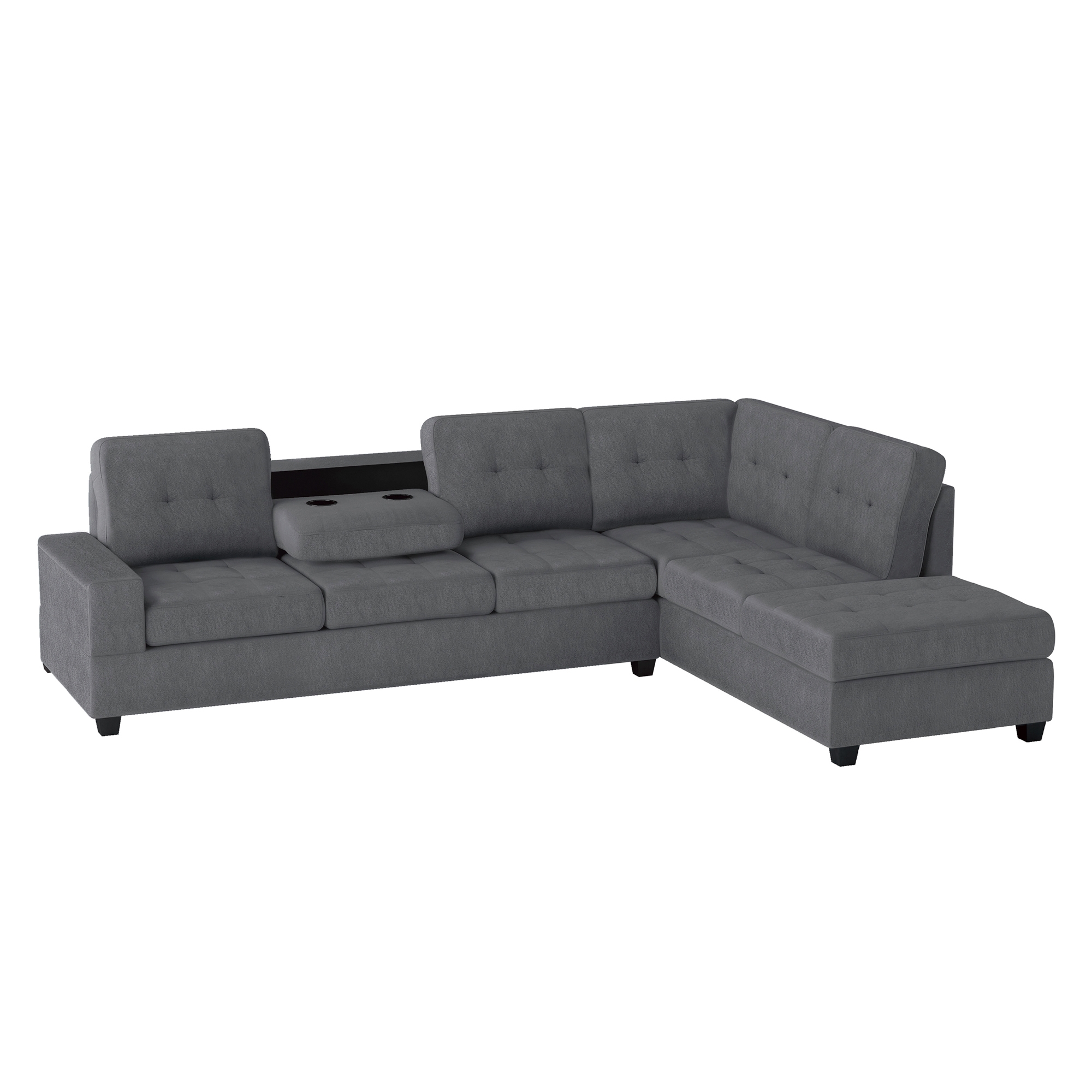 Maston Fabric Reversible Sectional with Chaise