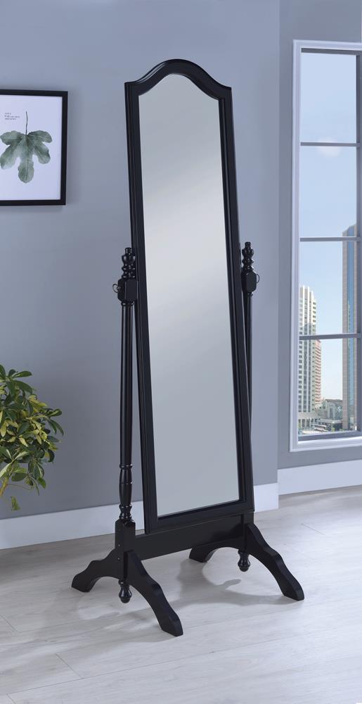 Cabot Rectangular Cheval Mirror with Arched Top