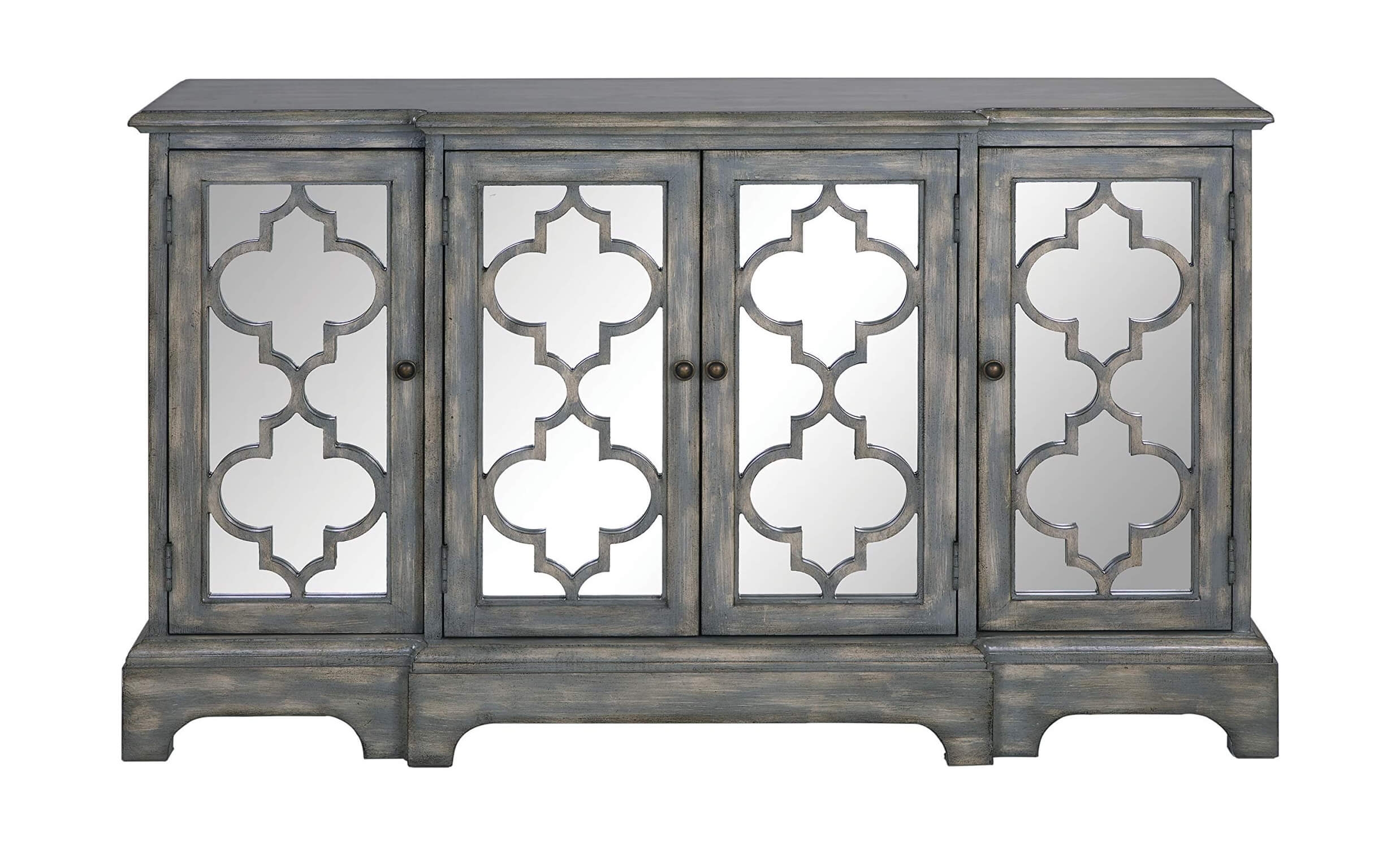 Erigeron 4-door Accent Cabinet Grey