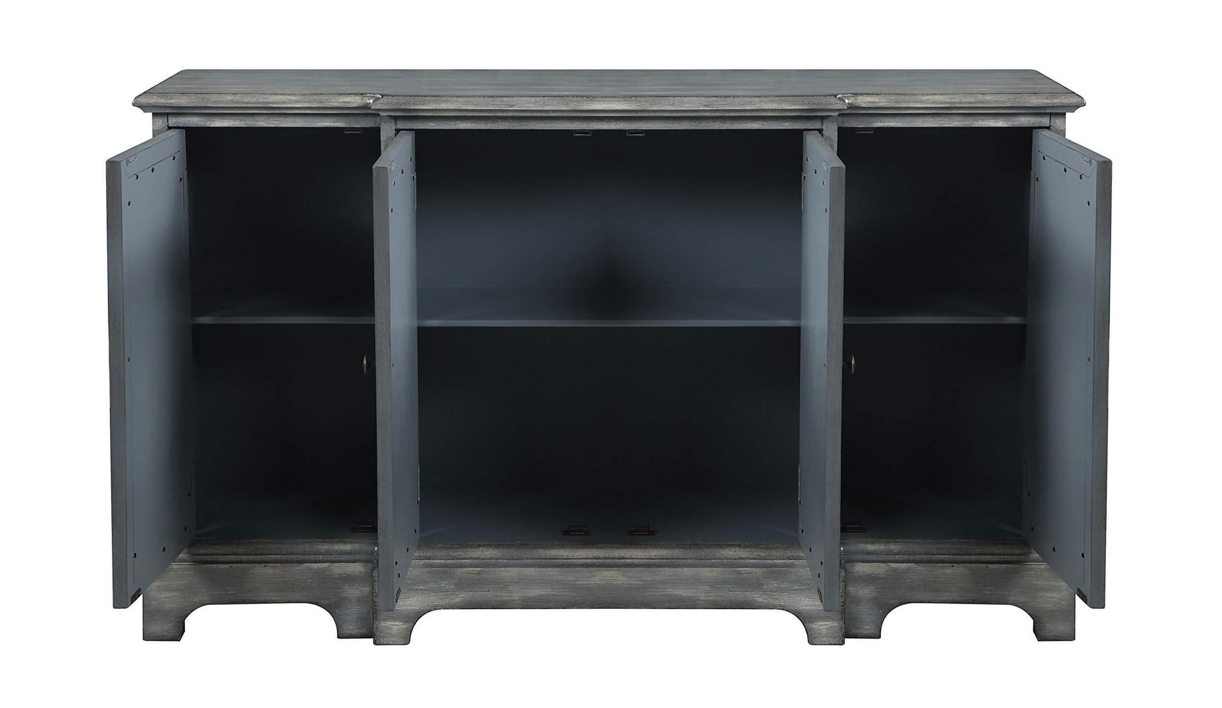 Erigeron 4-door Accent Cabinet Grey