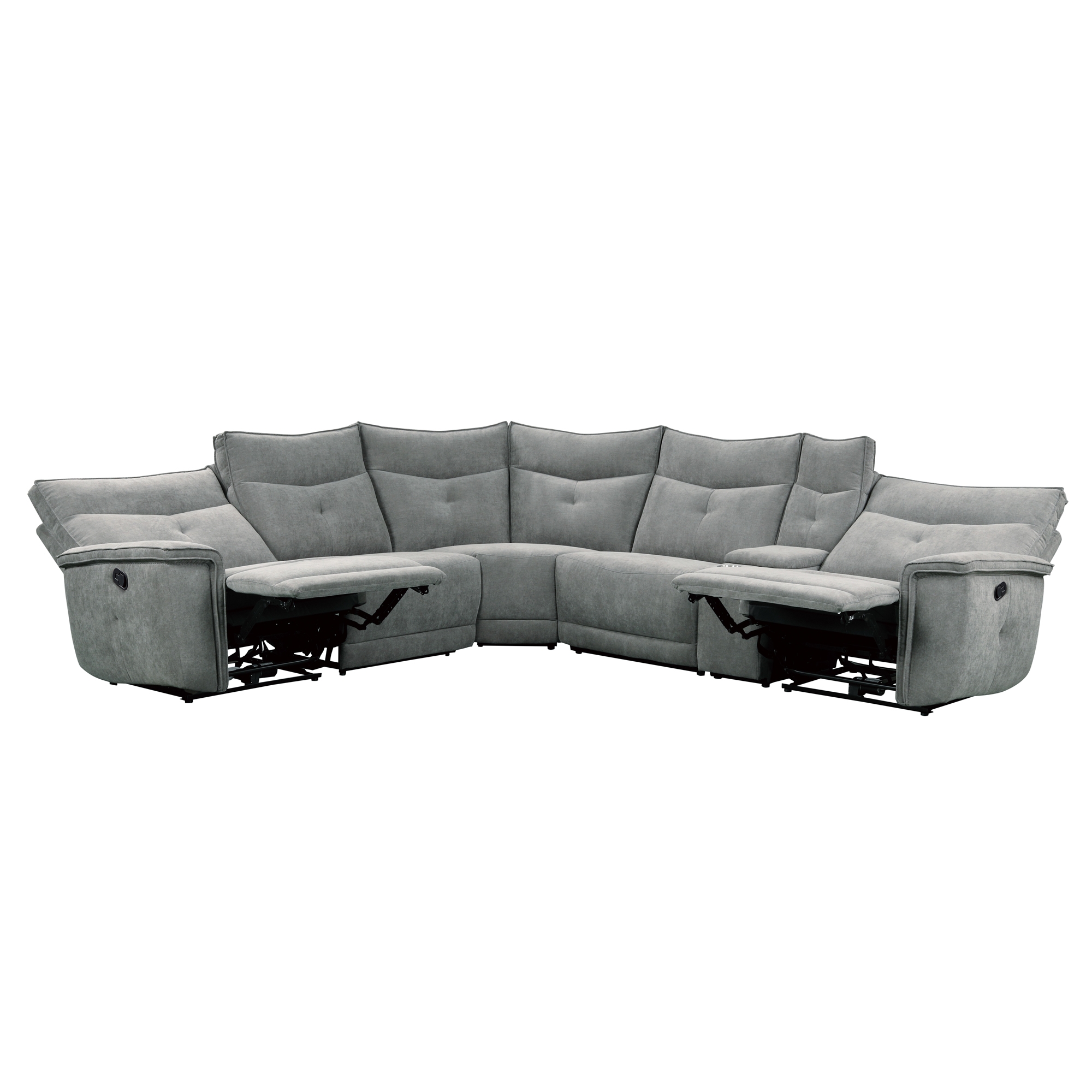 Tesoro Polyester/Nylon Fabric Modular Reclining Sectional Sofa