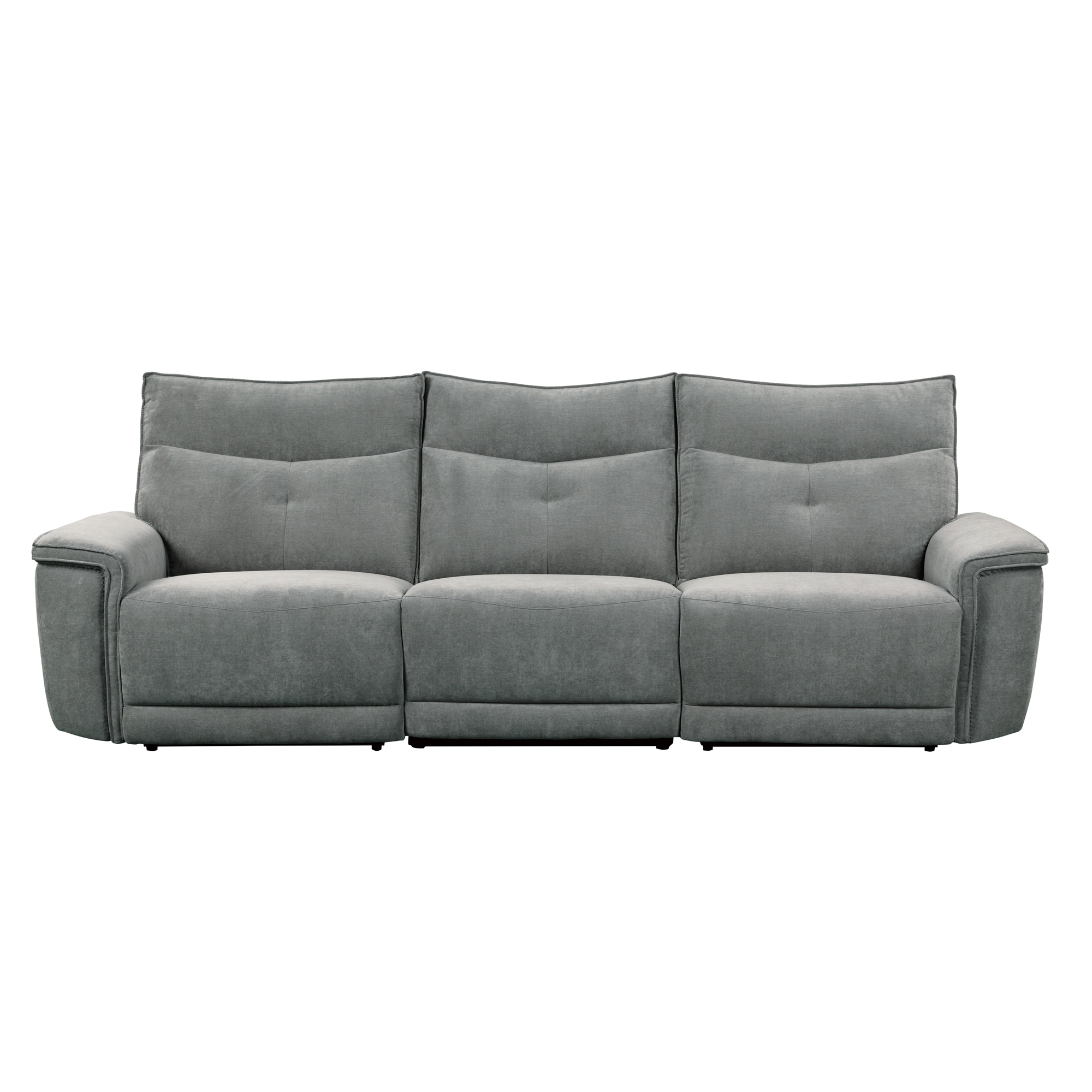 Tesoro Polyester Fabric Power Double Reclining Sofa