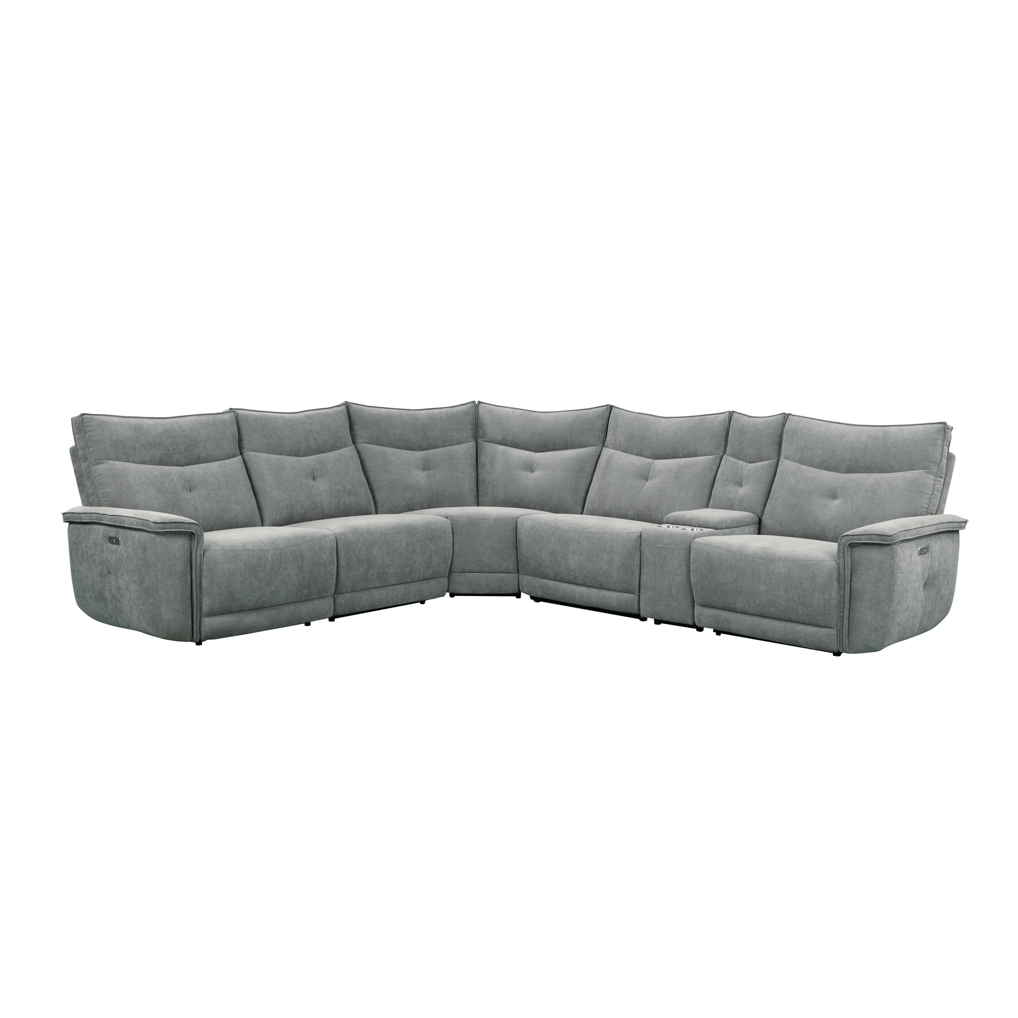 Tesoro Polyester/Nylon Fabric Modular Reclining Sectional Sofa