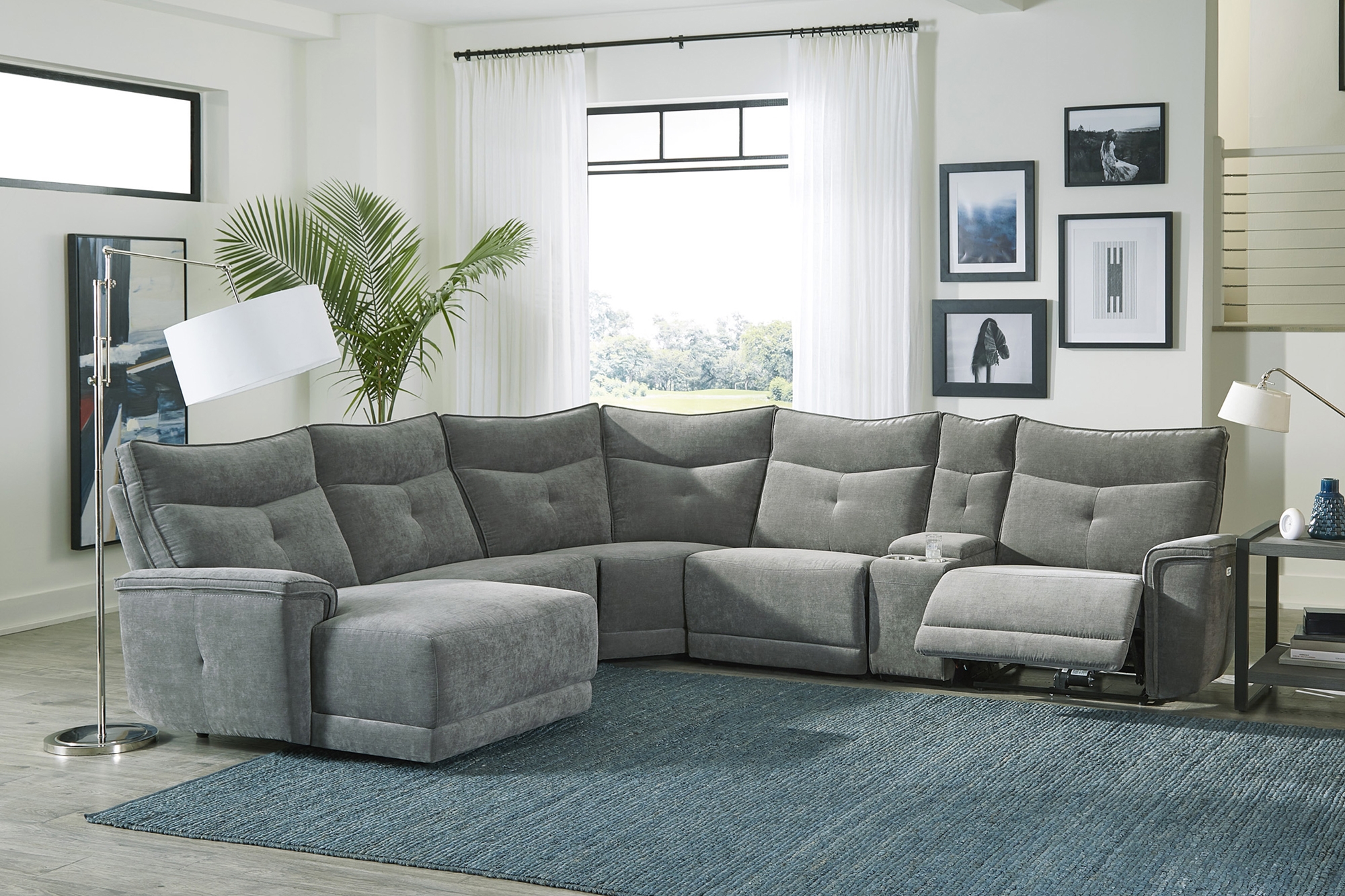 Tesoro Fabric Modular Reclining Sectional