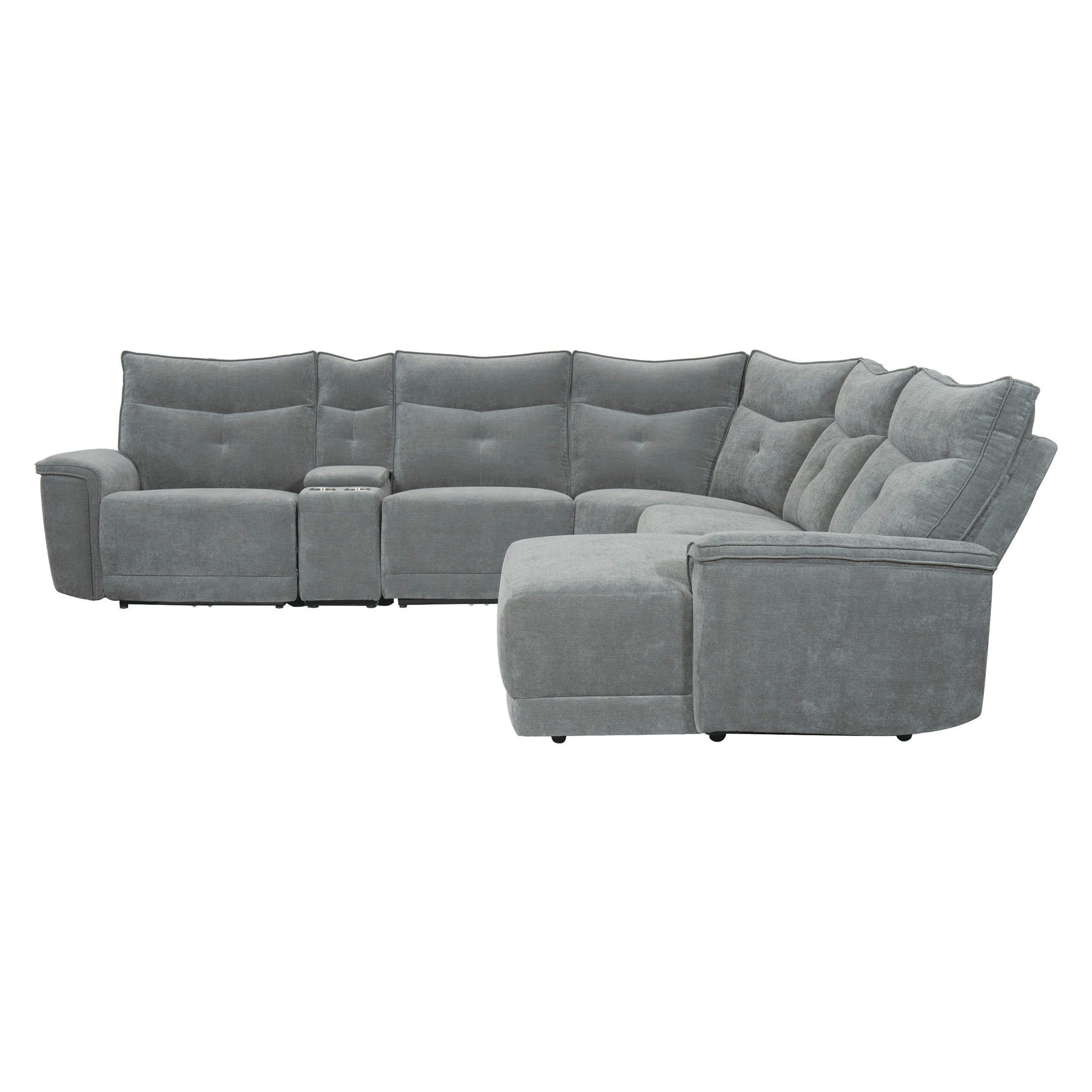 Tesoro Polyester/Nylon Fabric Modular Reclining Sectional Sofa