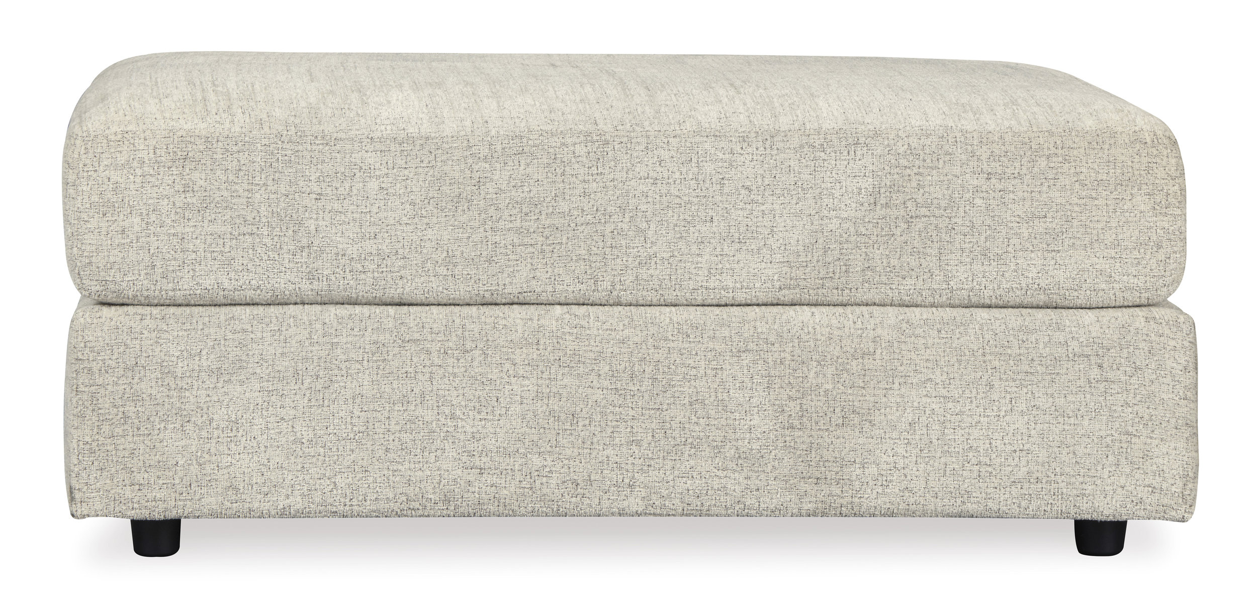 Soletren 52" Rectangular Oversized Ottoman - Stone Gray Textured Polyester