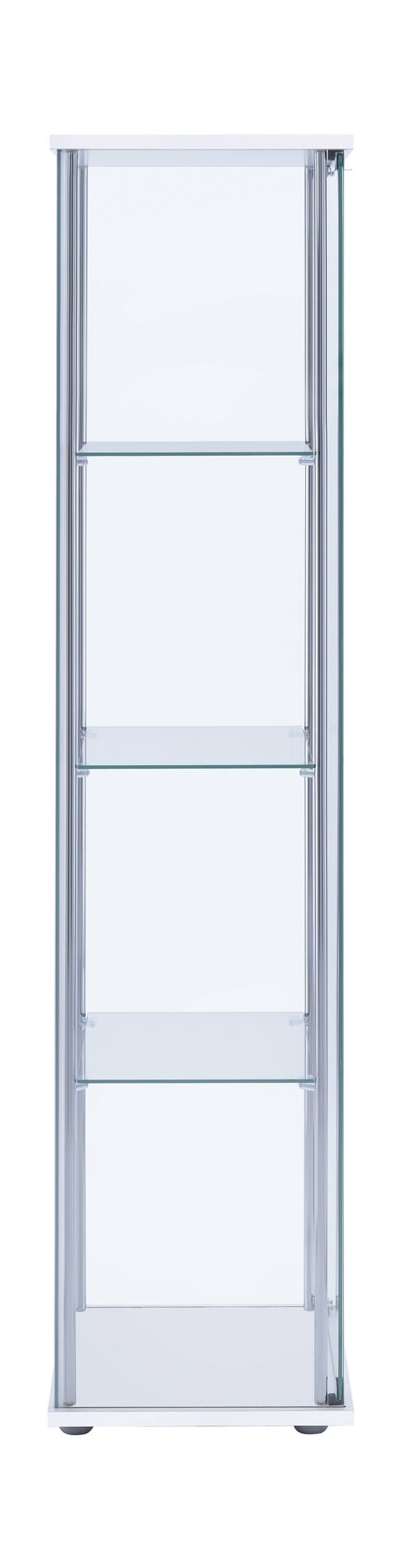 Bellatrix 4-shelf Glass Curio Cabinet
